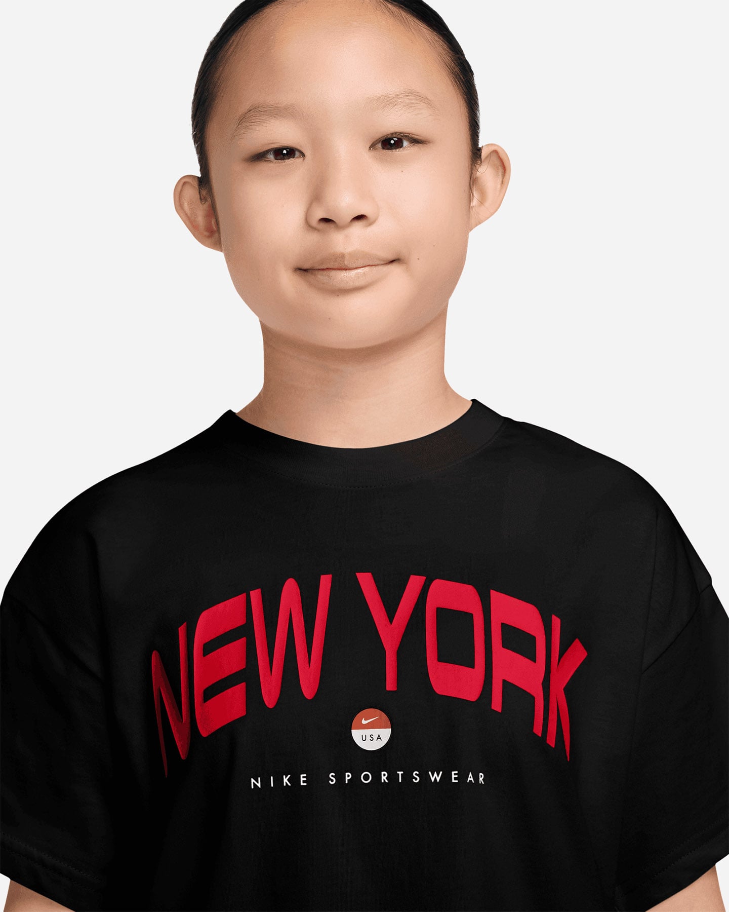 T-shirt NIKE BOXY NEW YORK JR - Nero - 2 | Cisalfa Sport