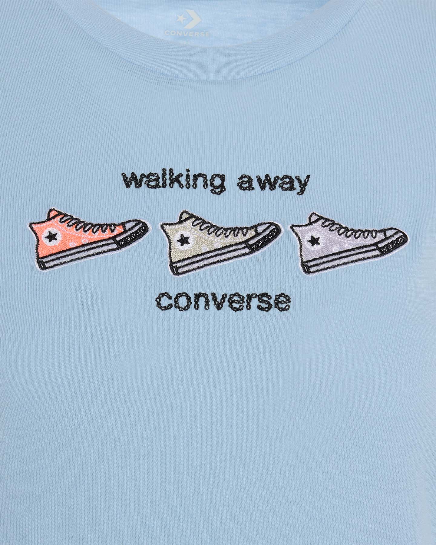 T-shirt CONVERSE BASIC W - Azzurro - 2 | Cisalfa Sport