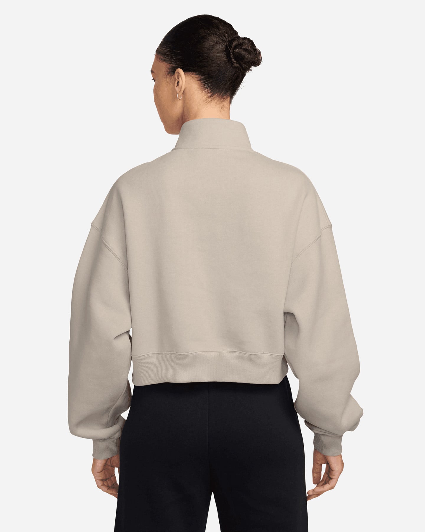 Felpa NIKE STUDIO SMALL LOGO W - Beige - 1 | Cisalfa Sport