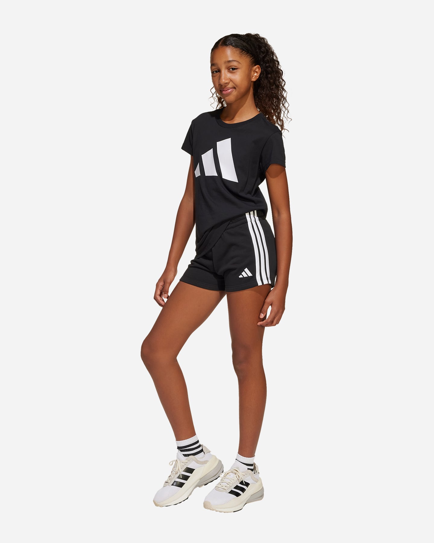 T-shirt ADIDAS ESSENTIALS BIG LOGO JR - Nero - 3 | Cisalfa Sport