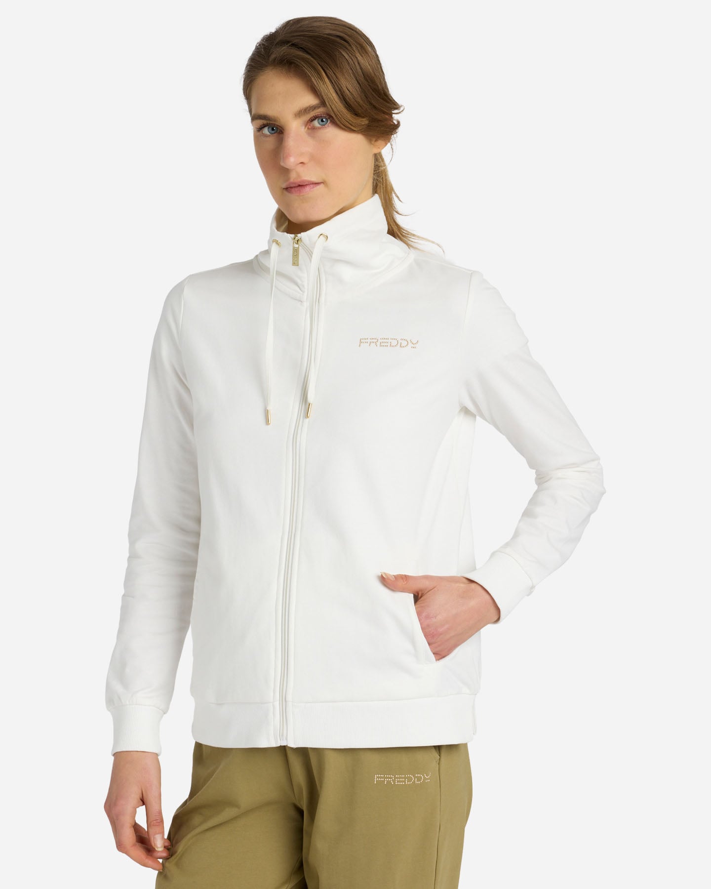Felpa FREDDY SMALL LOGO W - Bianco - 1 | Cisalfa Sport