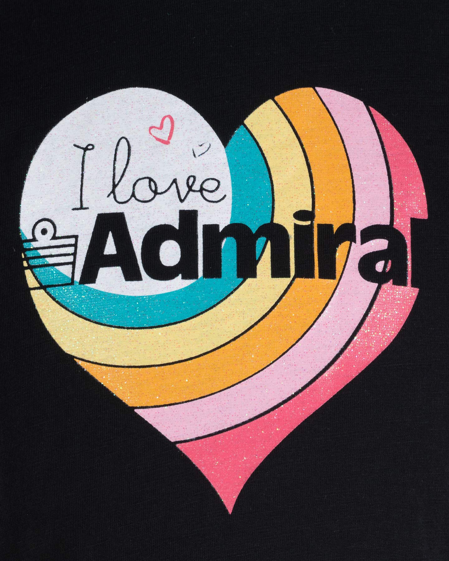 T-shirt ADMIRAL LIFESTYLE JR - Nero - 2 | Cisalfa Sport
