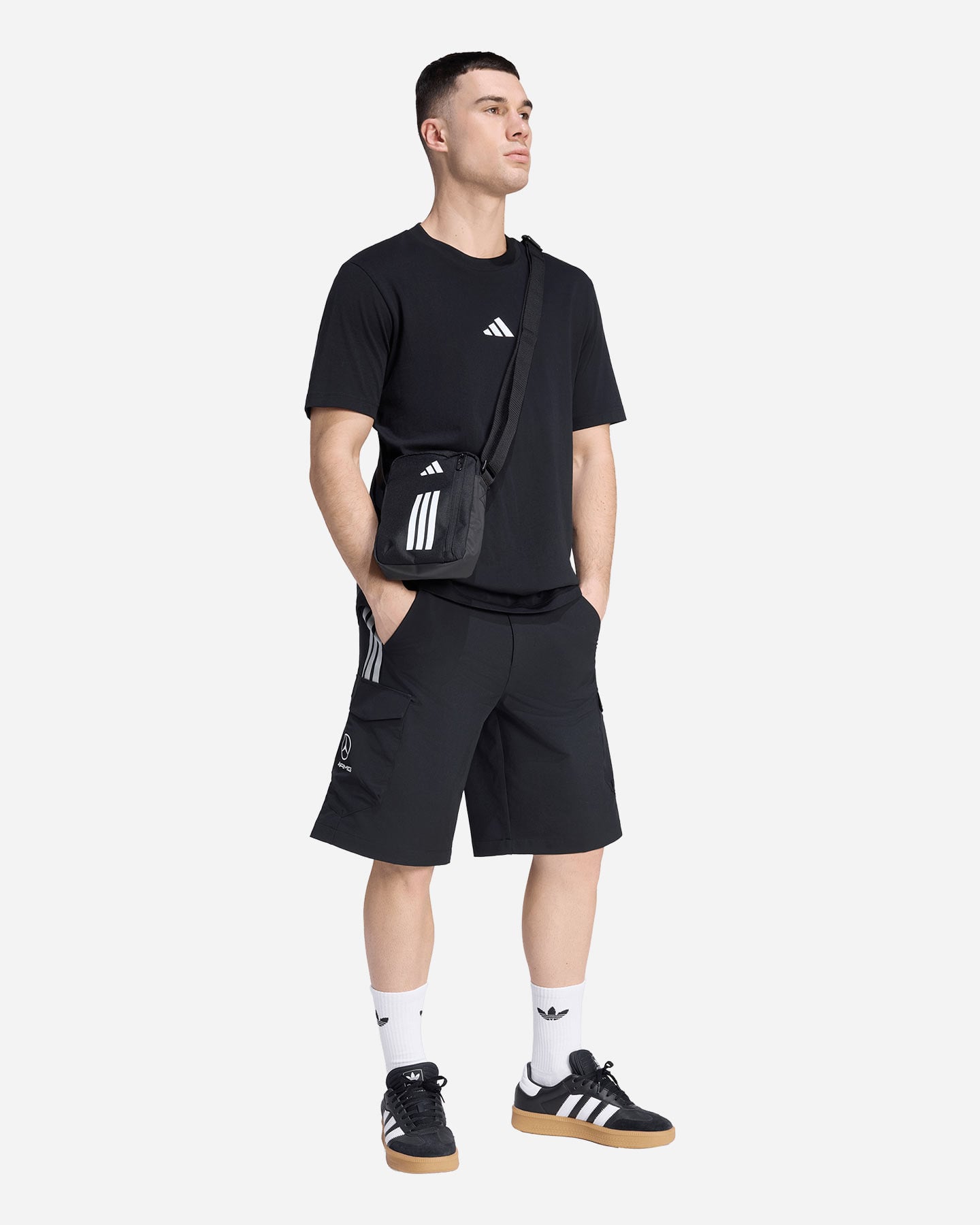 Pantaloncini ADIDAS MERCEDES M - Nero - 2 | Cisalfa Sport