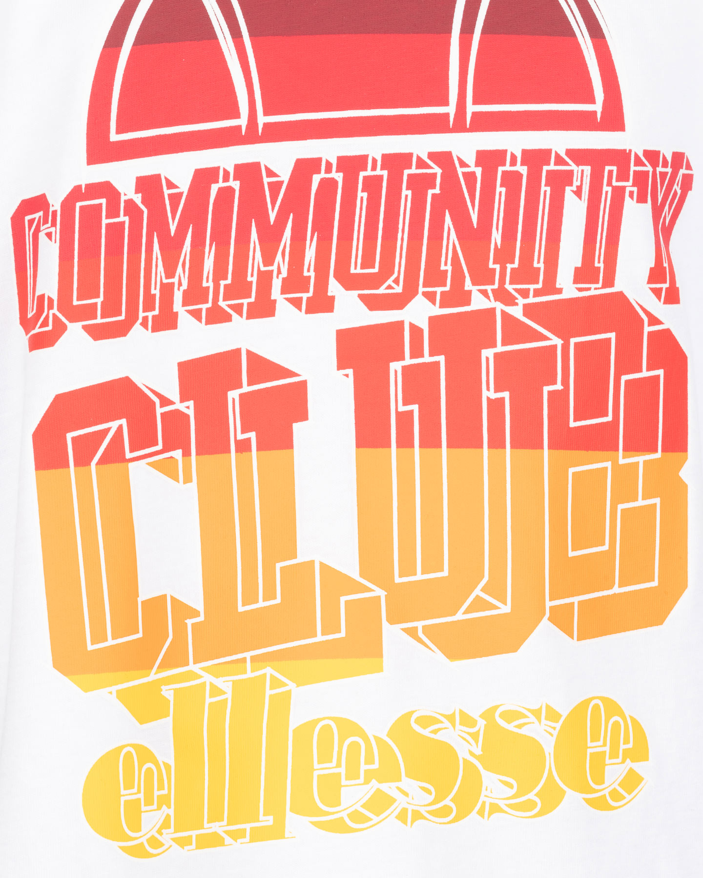 T-shirt ELLESSE COMMUNITY CLUB JR - Bianco - 2 | Cisalfa Sport