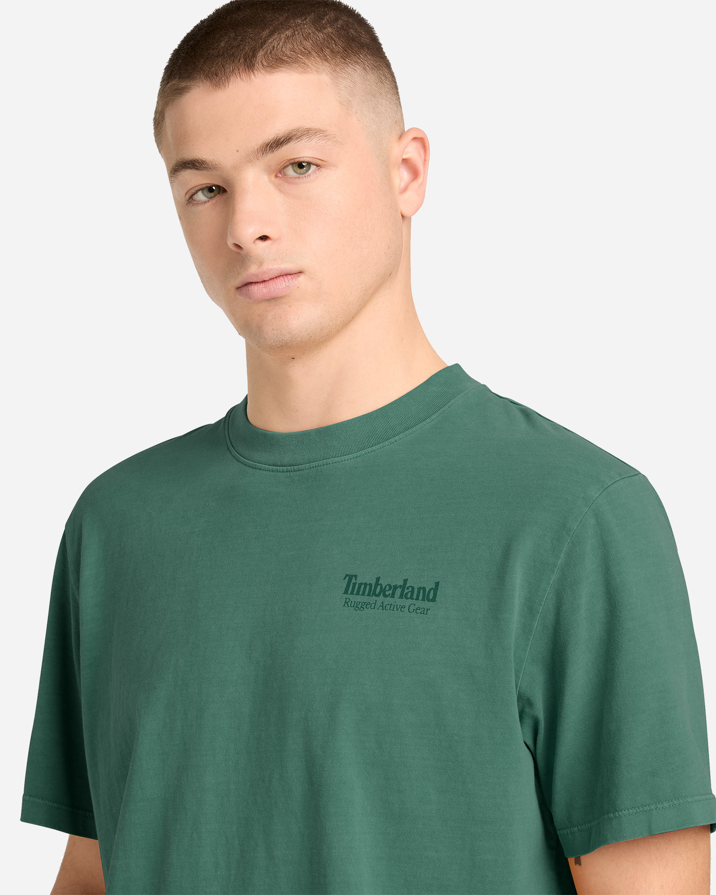 T-shirt TIMBERLAND RUGGED ACTIVE GEAR BACK GRAPHIC M - Verde - 4 | Cisalfa Sport