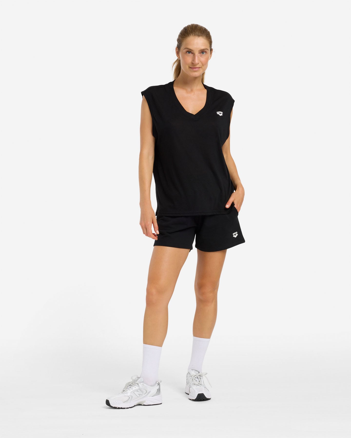 T-shirt ARENA ATHLETIC ESSENTIAL W - Nero - 4 | Cisalfa Sport