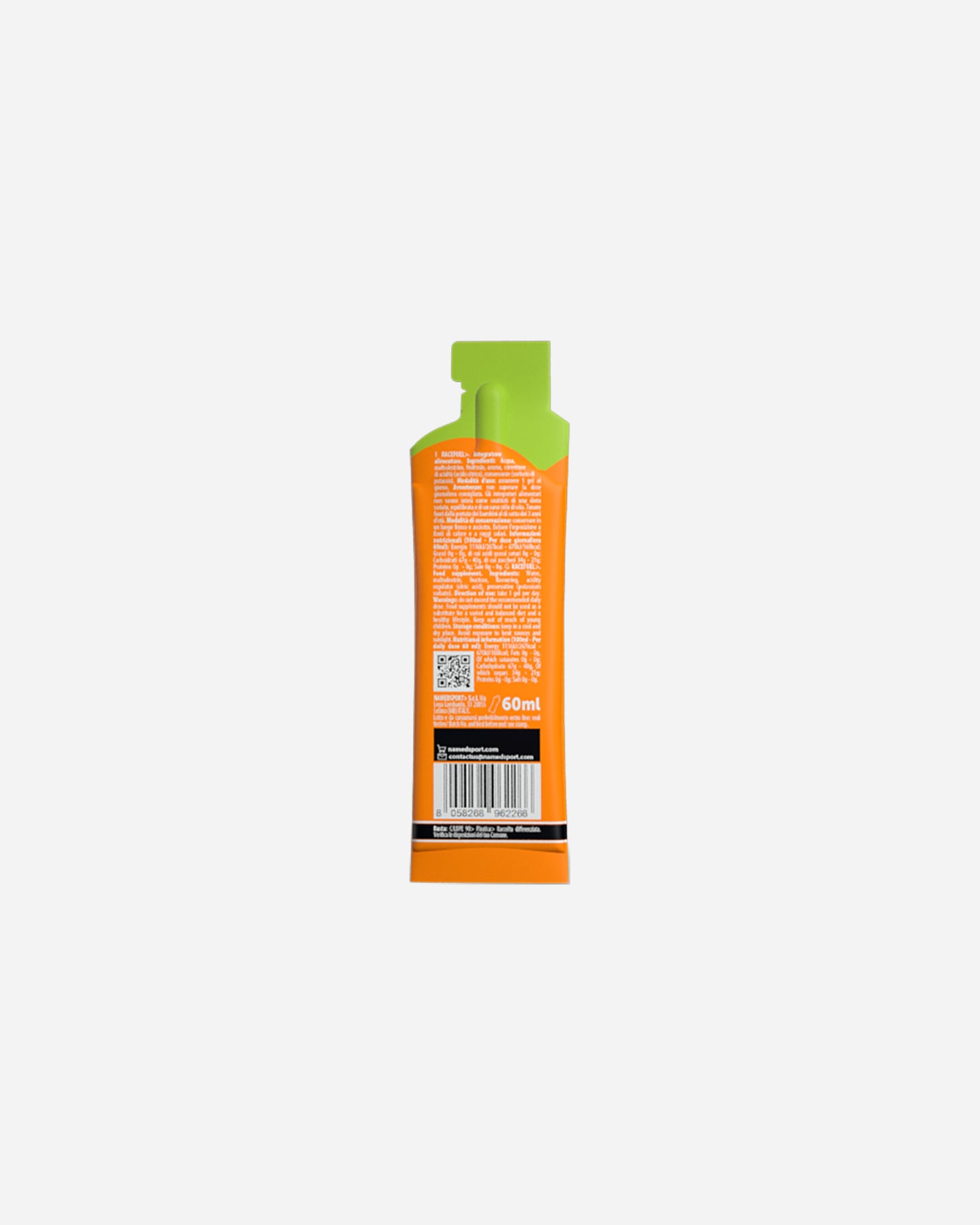 Gel energetico NAMED SPORT RACE FUEL GEL MOJITO 60ML  - Arancione - 3 | Cisalfa Sport