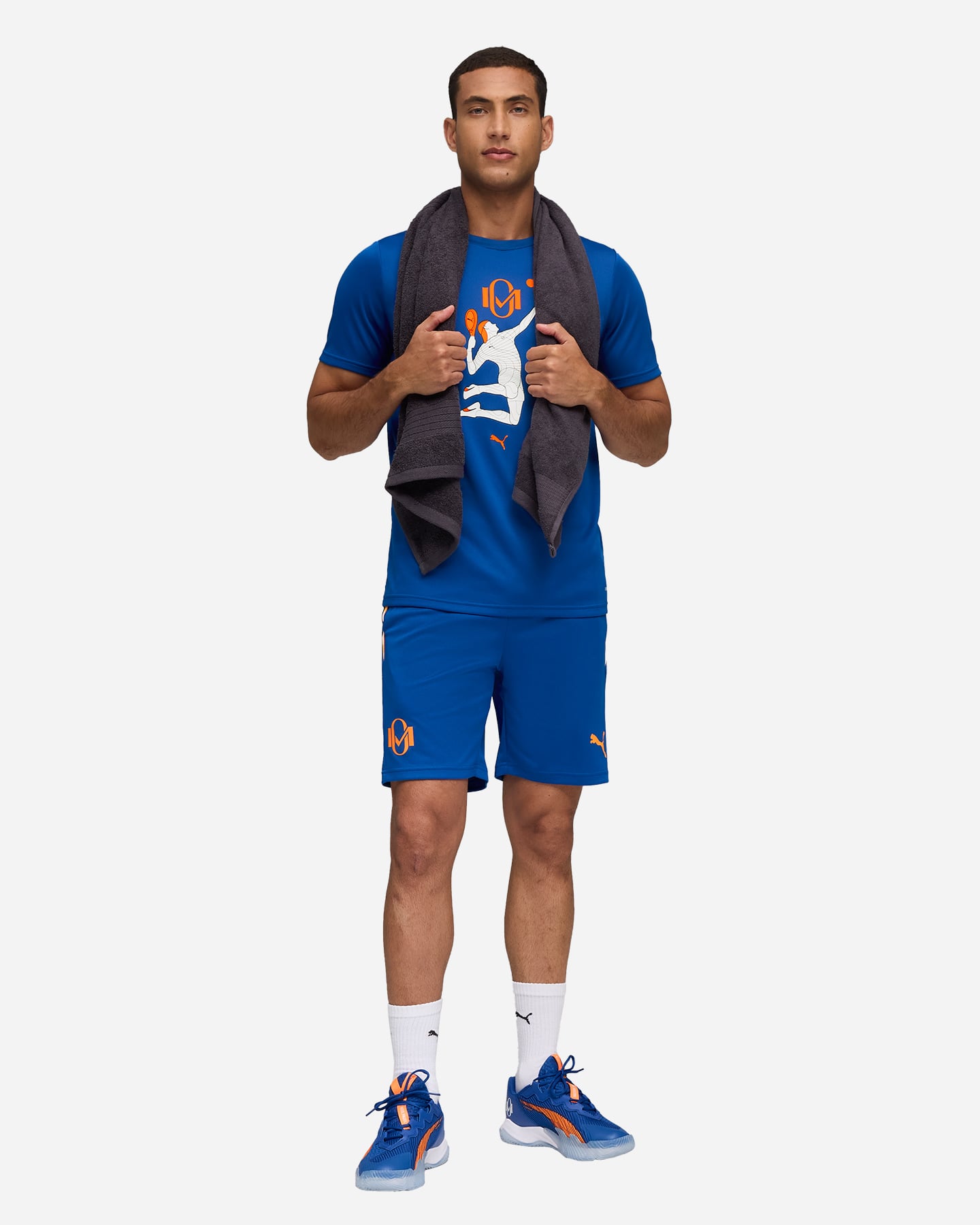 T-shirt tennis PUMA INDIVIDUAL PADEL MOMO M - Blu - 4 | Cisalfa Sport
