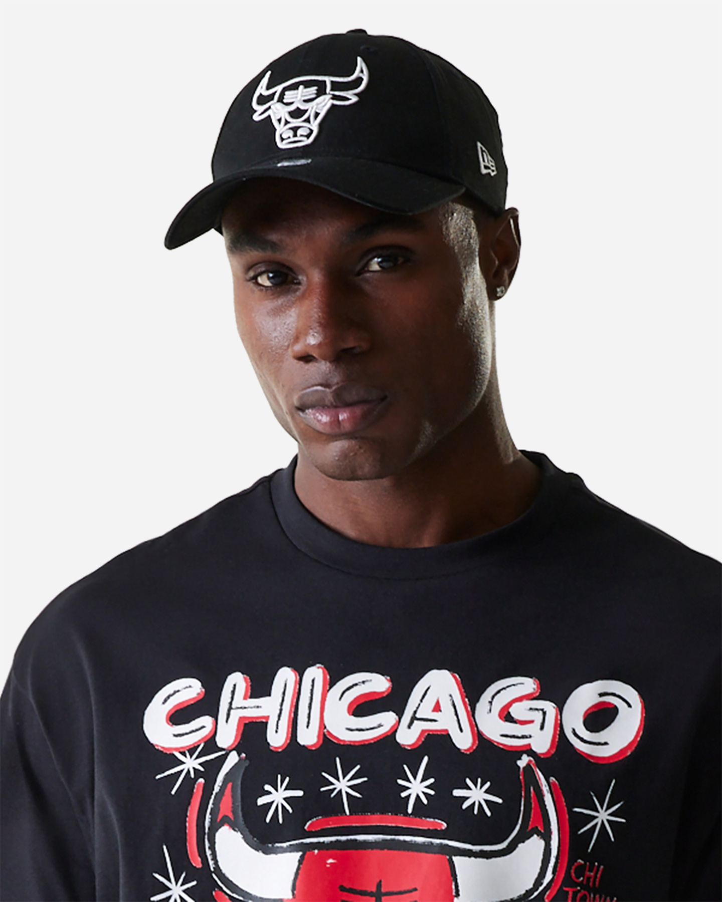 Maglia basket NEW ERA GRAPHIC CHICAGO BULLS M - Nero - 2 | Cisalfa Sport