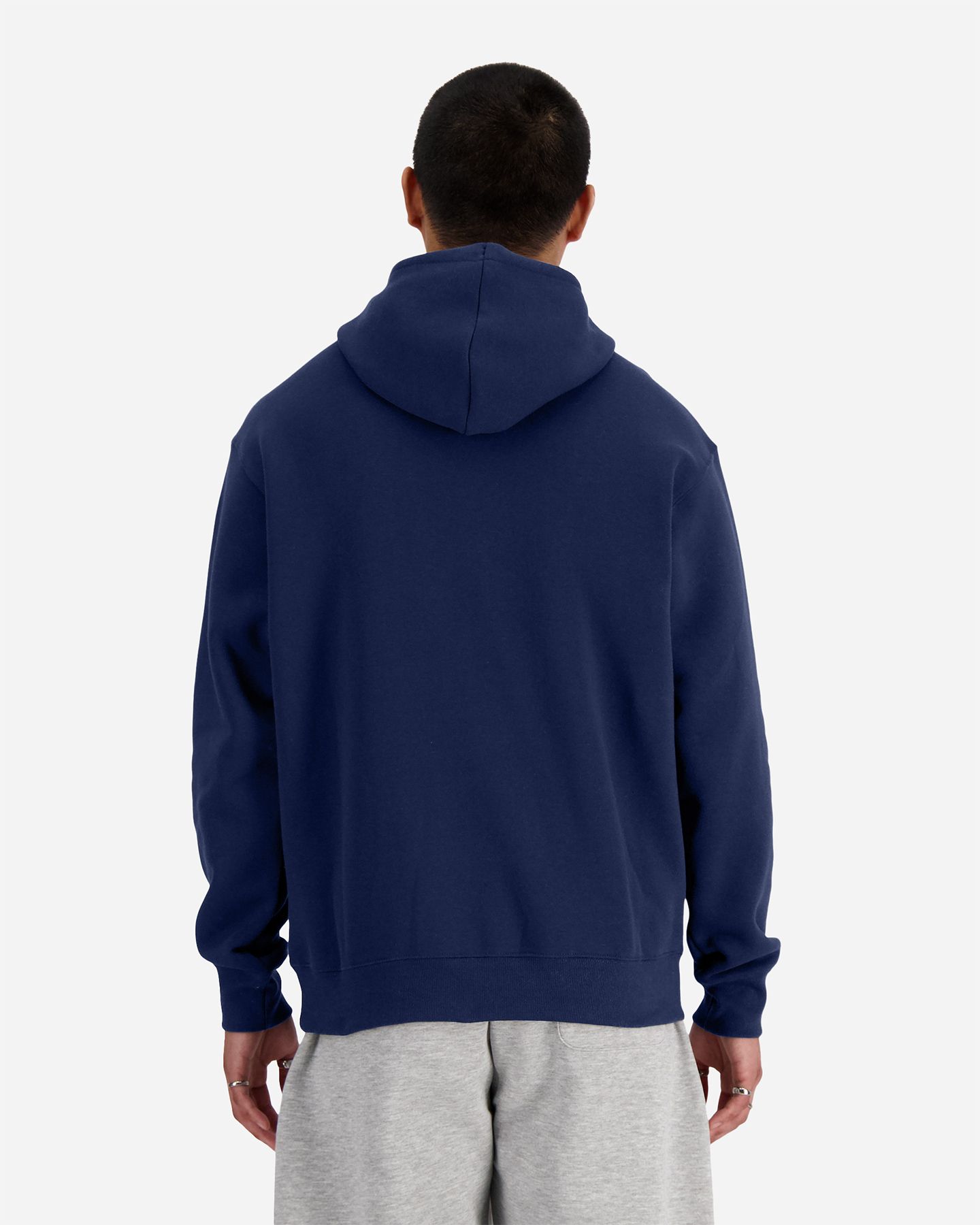 Felpa NEW BALANCE FLC SMALL LOGO ESSENTIAL M - Blu Navy - 2 | Cisalfa Sport