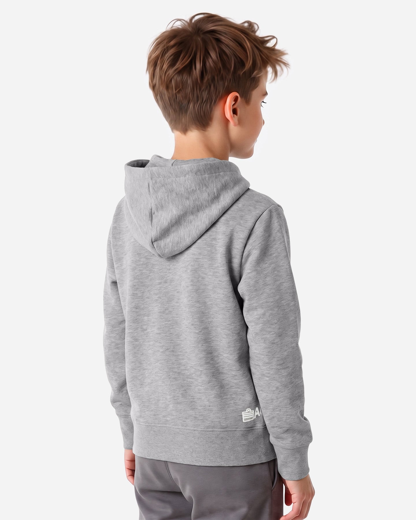 Felpa ADMIRAL BASIC FLAG JR - Grigio - 3 | Cisalfa Sport
