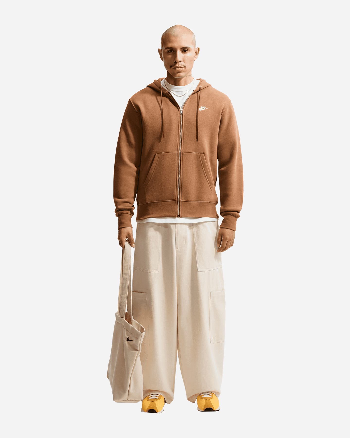Felpa NIKE CLUB M - Marrone - 1 | Cisalfa Sport