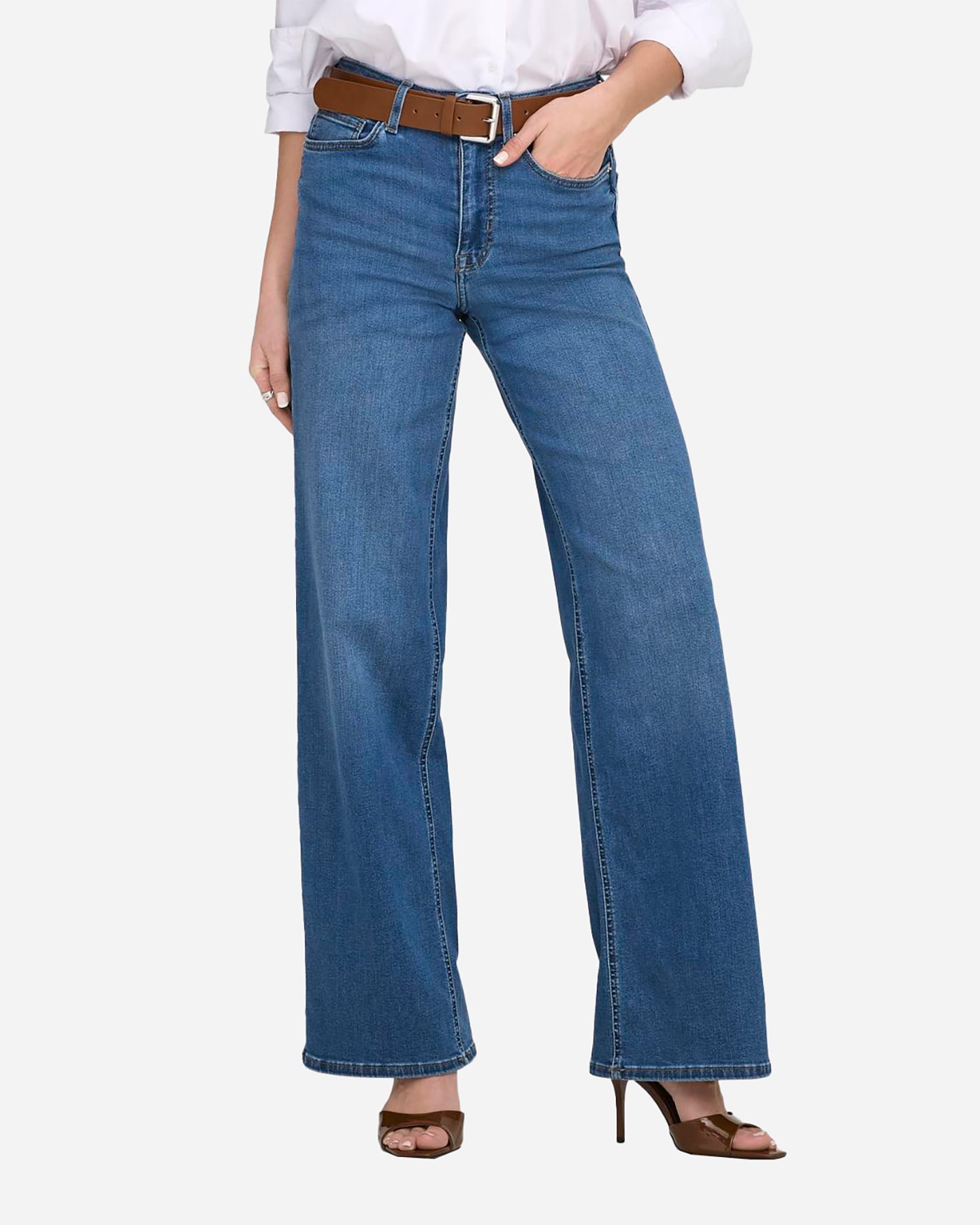 Jeans ONLY MADISON BLUSH HW WIDE L32 W - Denim - 2 | Cisalfa Sport