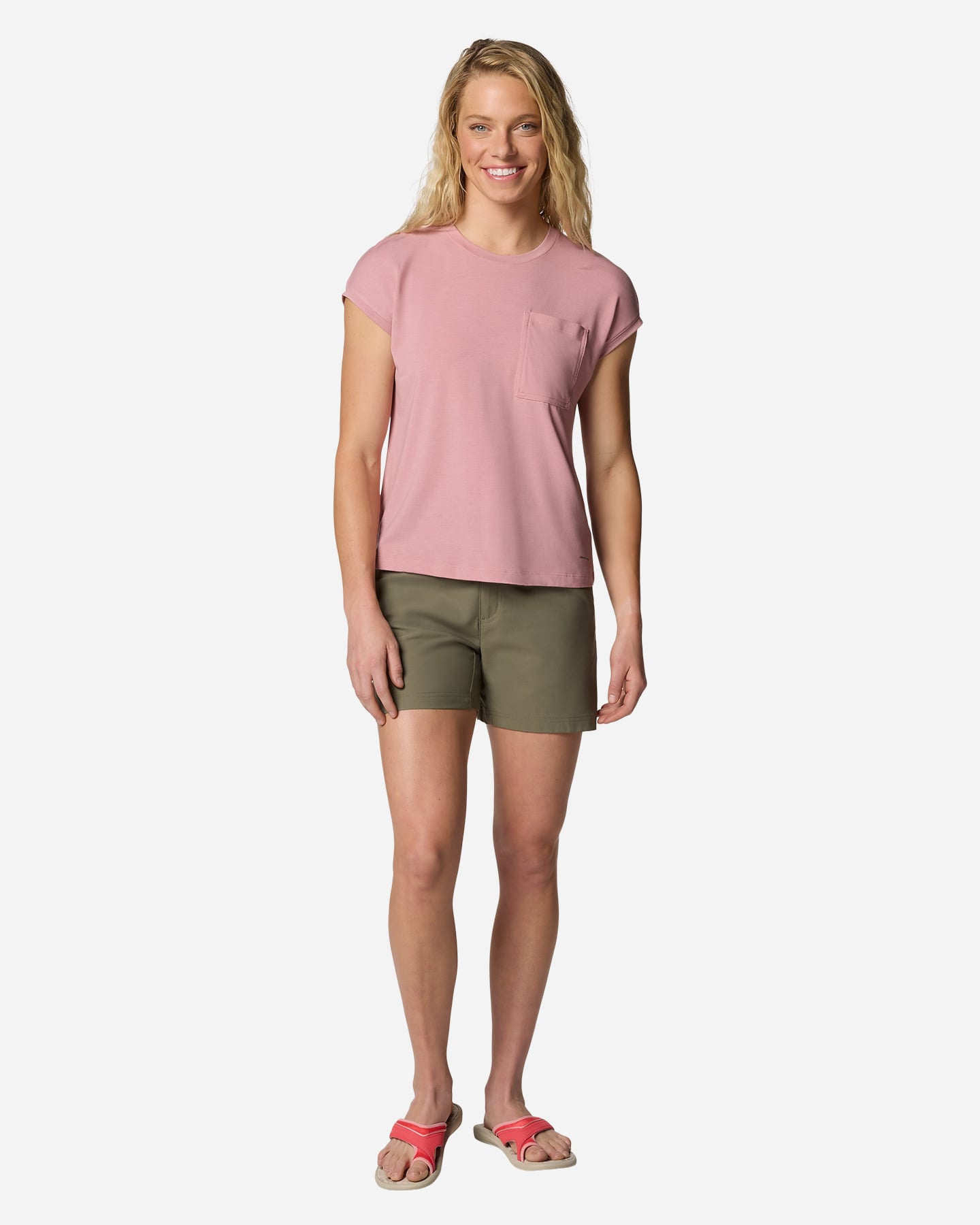 Pantaloncini COLUMBIA LESLIE FALLS II W - Verde - 3 | Cisalfa Sport
