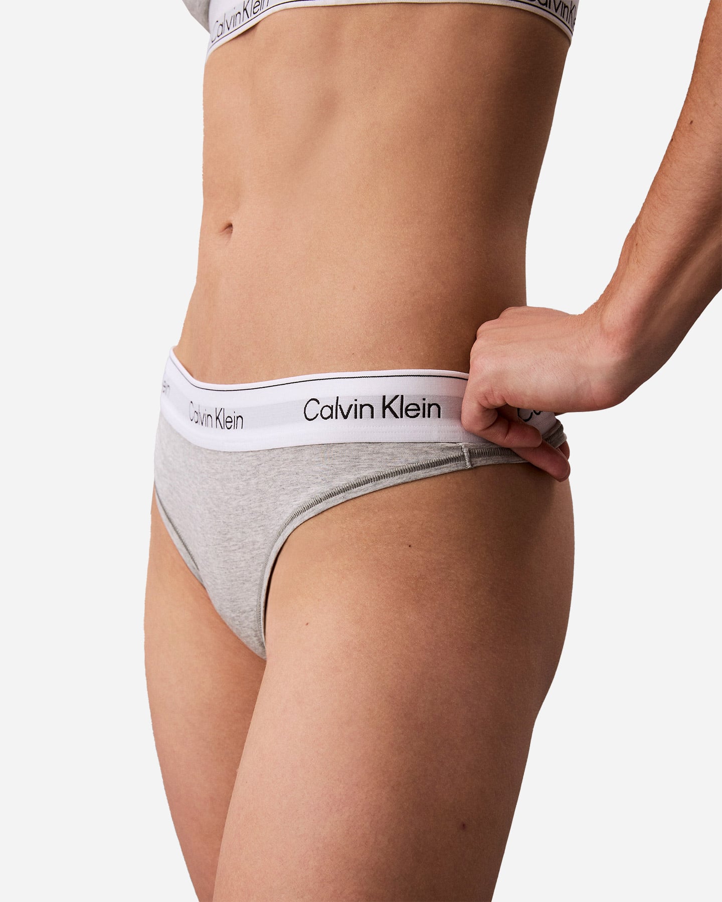 Slip intimo CALVIN KLEIN UNDERWEAR SLIP THONG W - Grigio - 4 | Cisalfa Sport