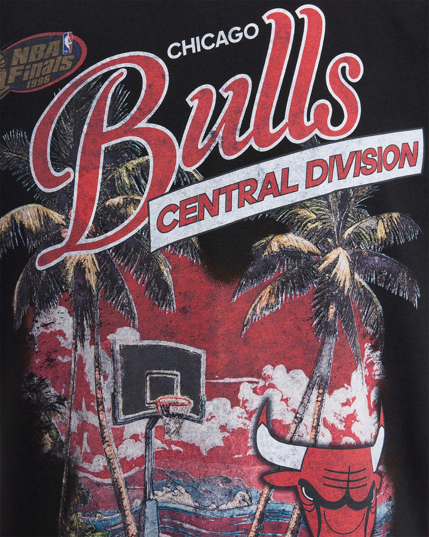 T shirt nba MITCHELL&NESS PARADISO OVERSIZED BULLS  - Nero - 2 | Cisalfa Sport