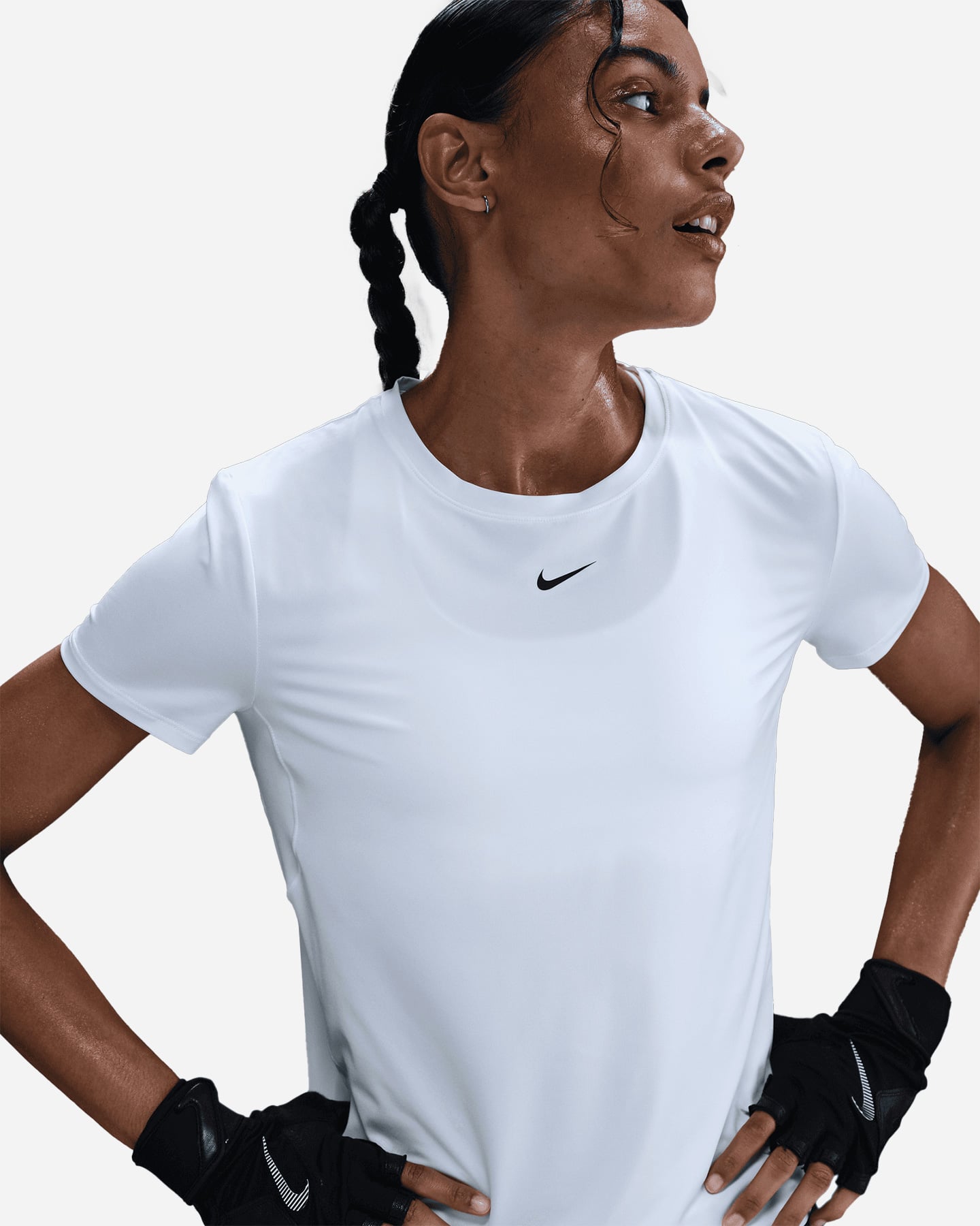 T-shirt training NIKE DRI FIT ONE CLASSIC W - Bianco - 4 | Cisalfa Sport