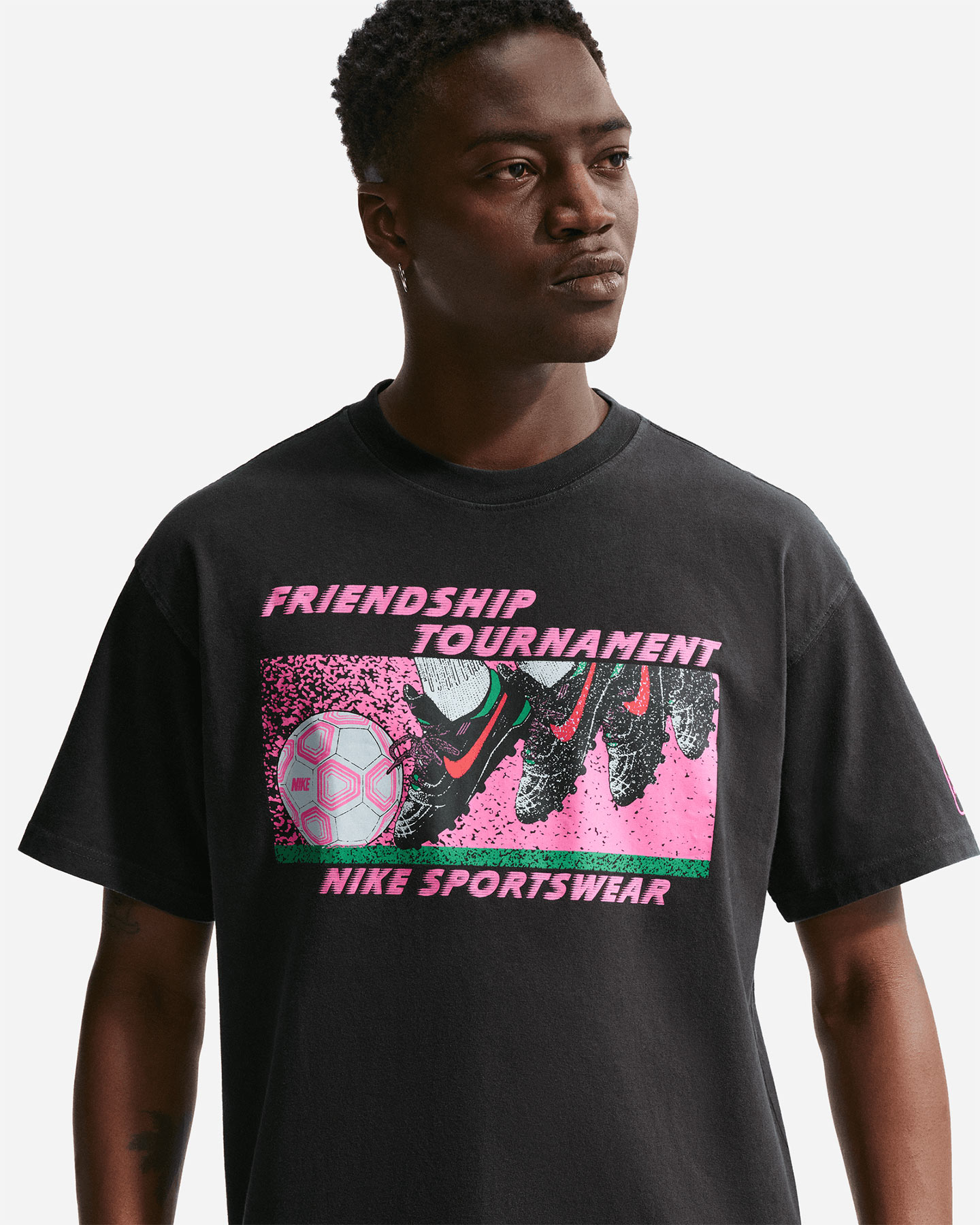 T-shirt NIKE FOOTBALL FRONT GFX M - Grigio - 3 | Cisalfa Sport