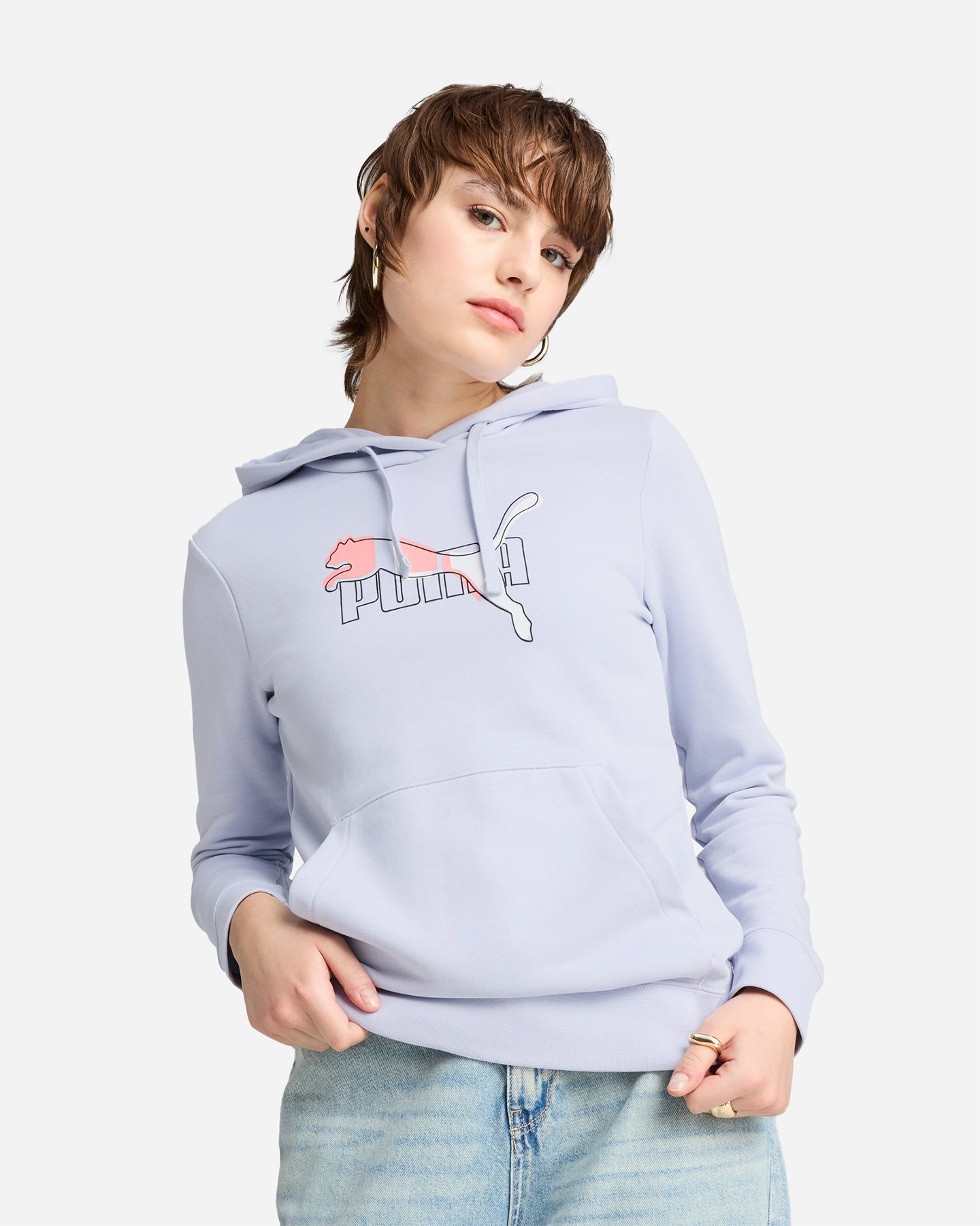 Felpa PUMA LOGO LAB W - Lilla - 2 | Cisalfa Sport