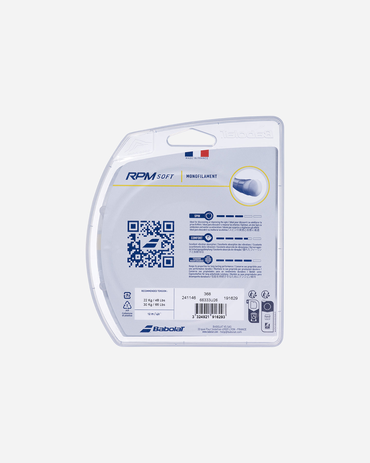 Corde tennis BABOLAT RPM SOFT  - 1 | Cisalfa Sport