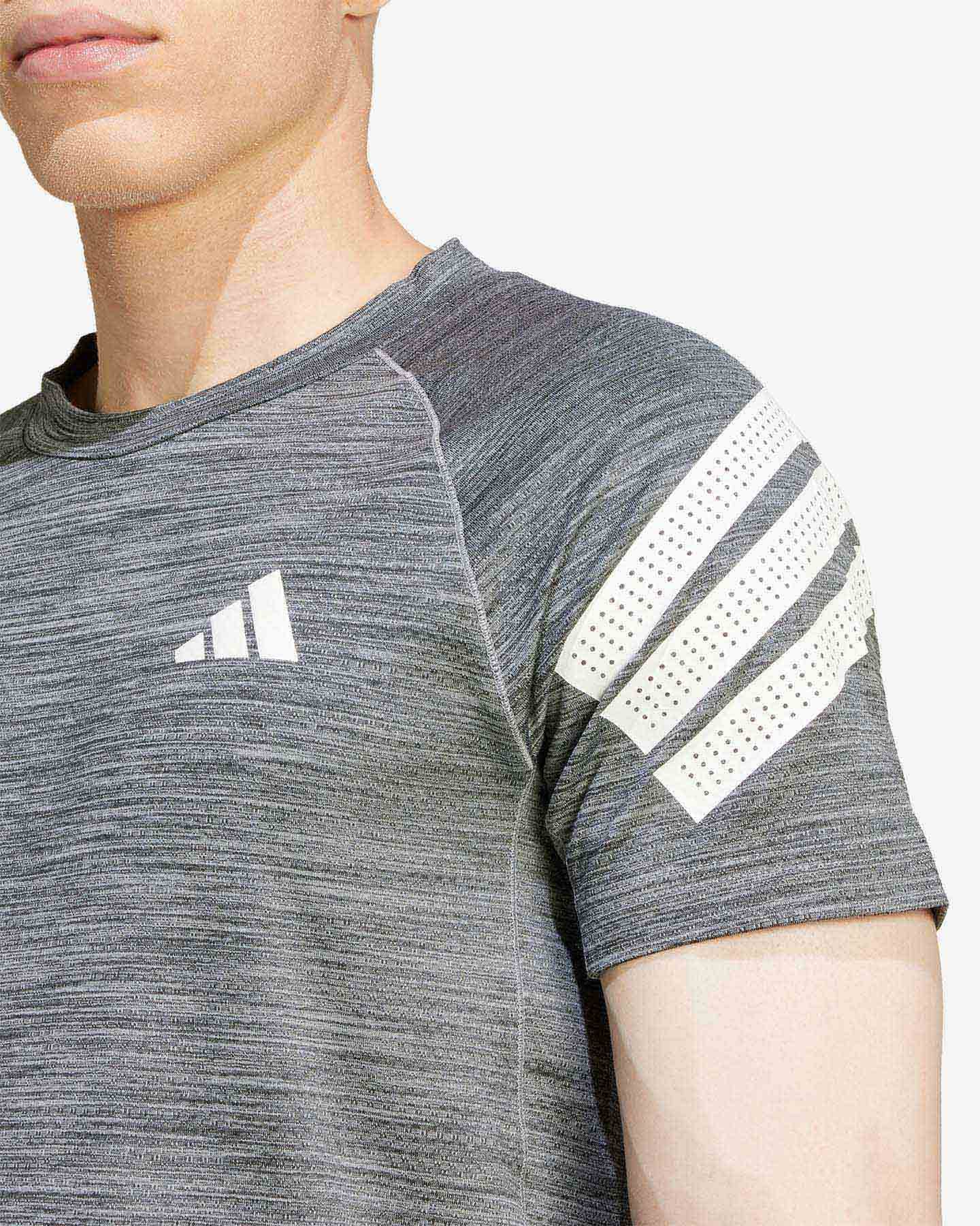 T-shirt training ADIDAS GYM+ 3STRIPES M - Nero - 4 | Cisalfa Sport