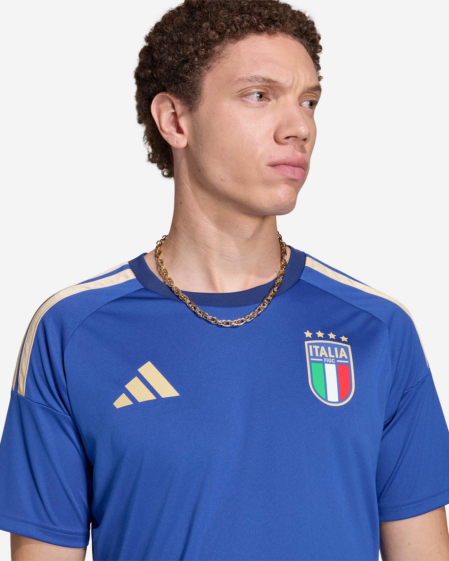 Maglia calcio ufficiale ADIDAS ITALIA FIGC HOME FAN M - Blu - 4 | Cisalfa Sport