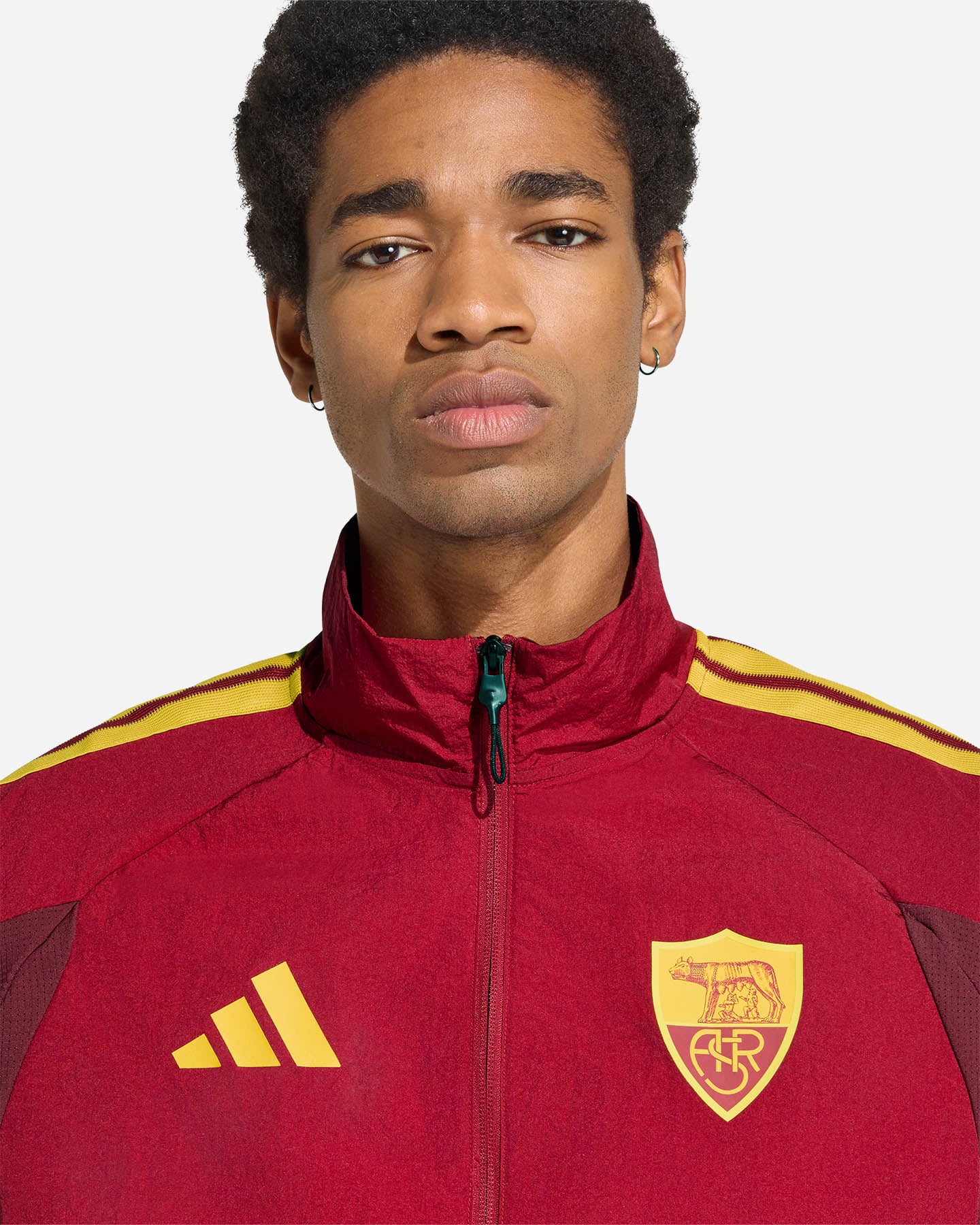 Abbigliamento calcio ufficiale ADIDAS AS ROMA HOME ANTHEM 26-27 M - 4 | Cisalfa Sport