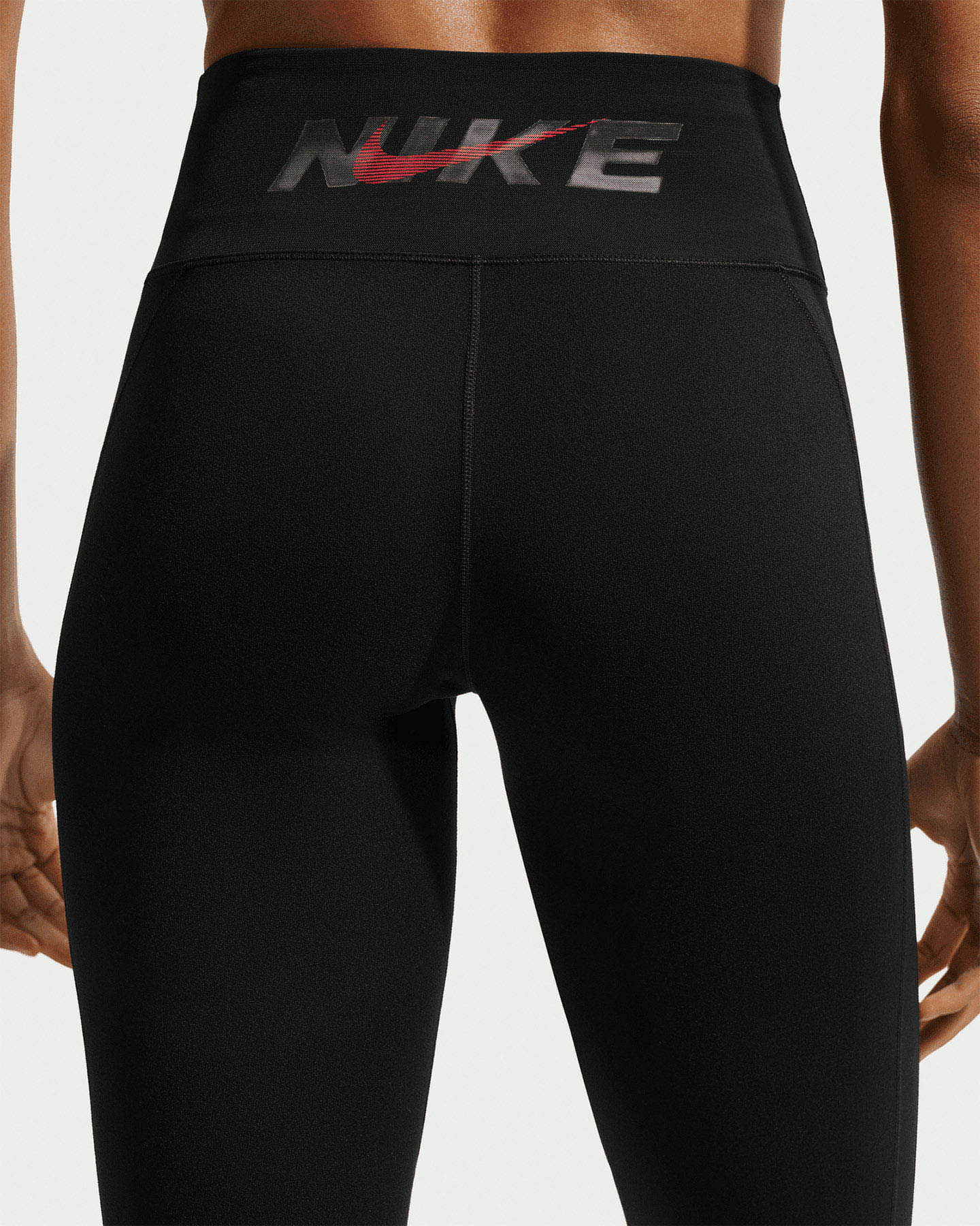 Leggings NIKE ONE BIG LOGO W - Nero - 4 | Cisalfa Sport