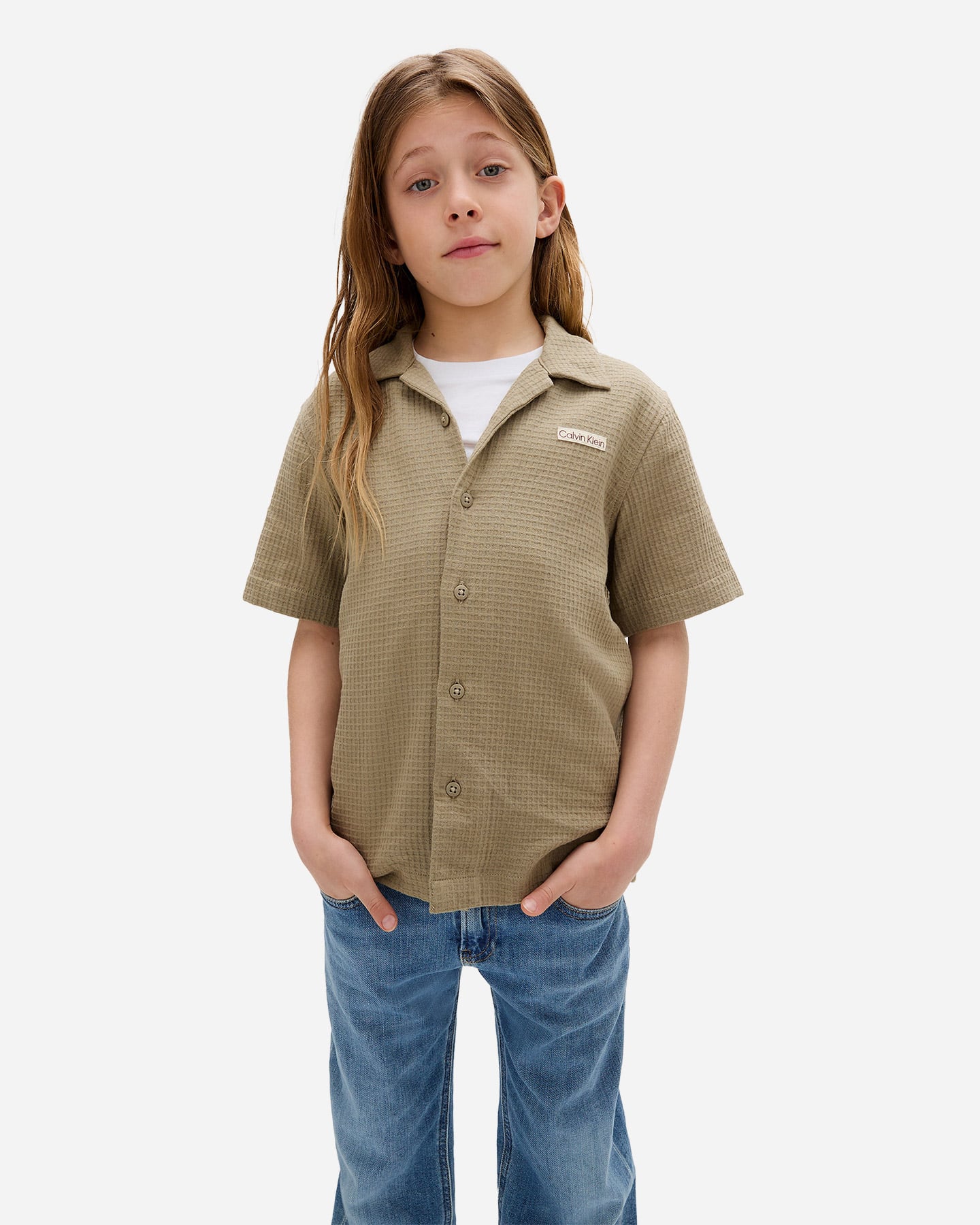 Jeans CALVIN KLEIN JEANS STRAIGHT JR - Denim - 4 | Cisalfa Sport