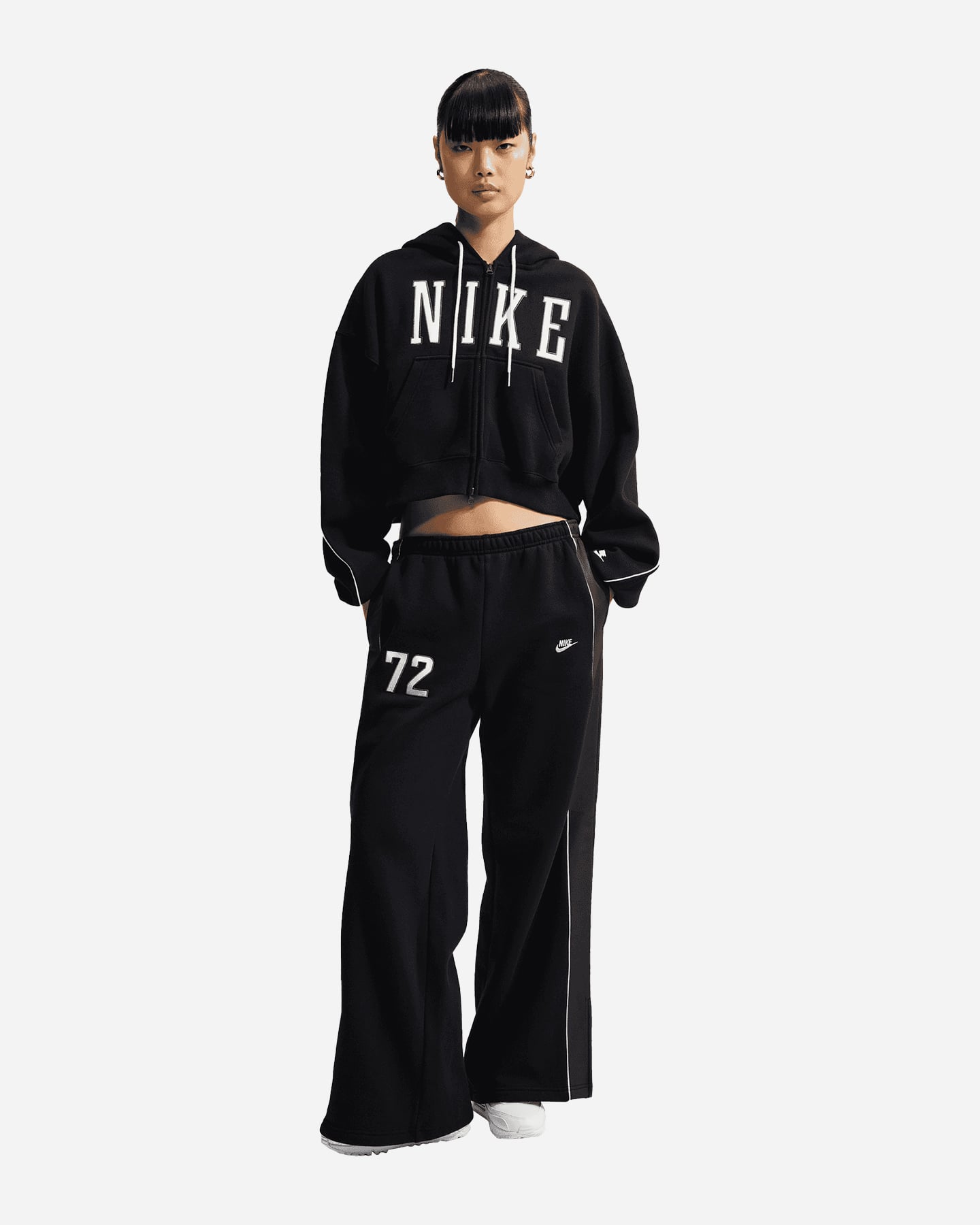 Felpa NIKE STUDIO FLEECE W - Nero - 1 | Cisalfa Sport