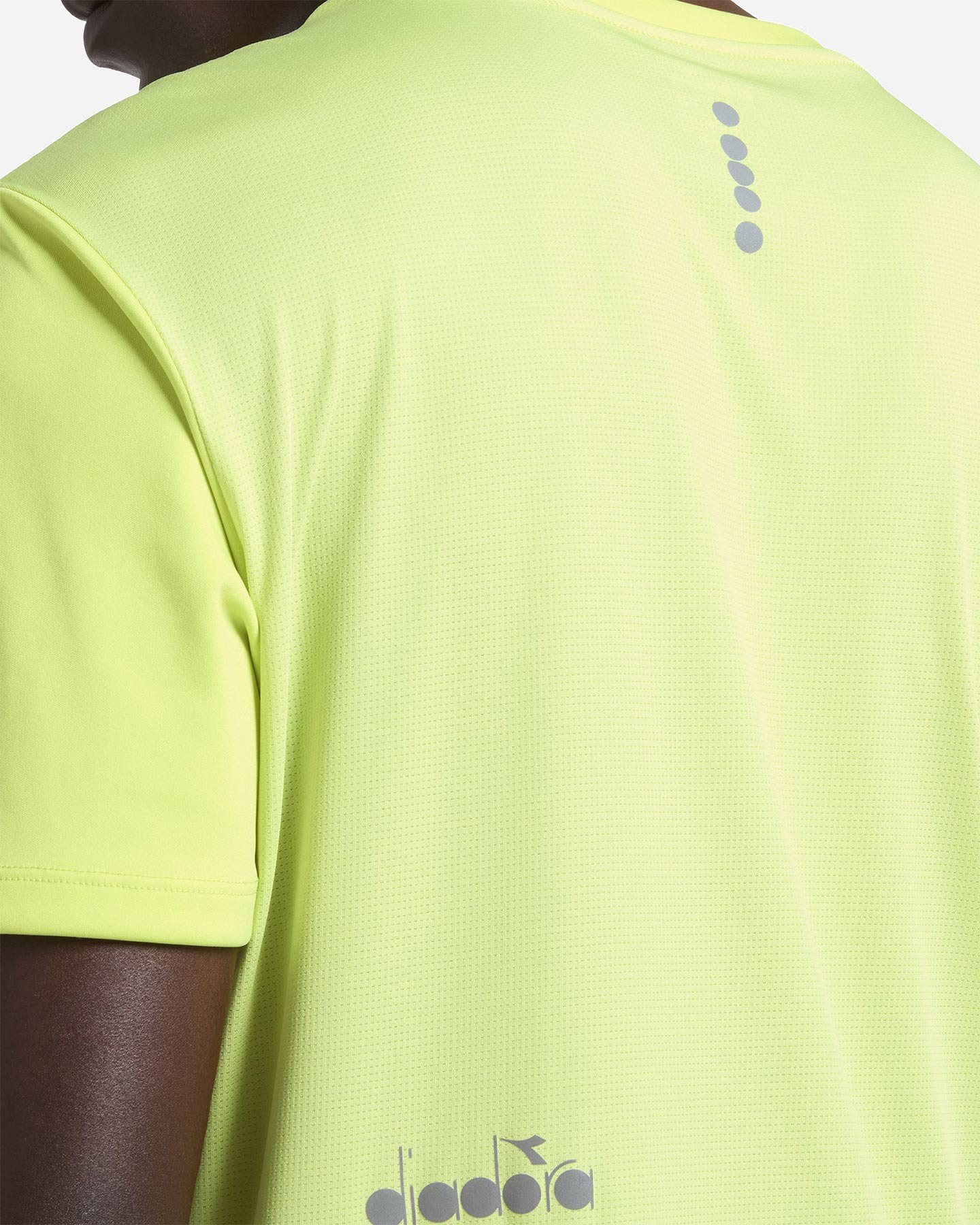T-shirt running DIADORA RUN M - Giallo - 5 | Cisalfa Sport