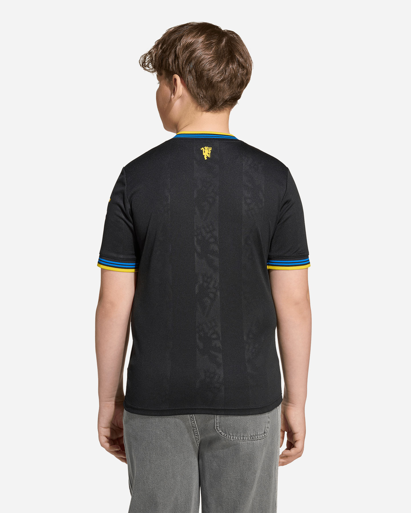 Maglia calcio ufficiale ADIDAS MANCHESTER UNITED 3D 25-26 JR - Nero - 3 | Cisalfa Sport