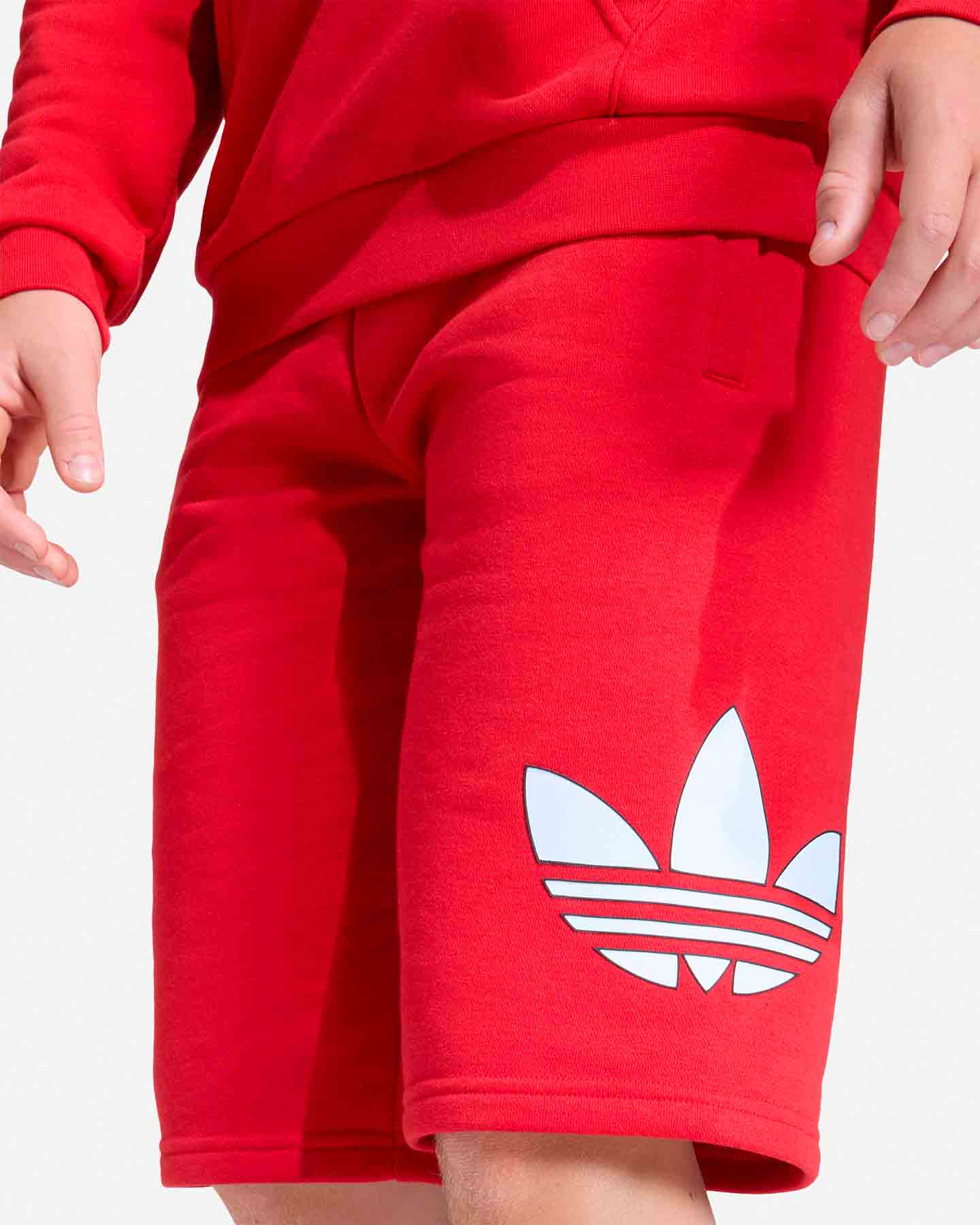 Pantaloncini ADIDAS TREFOIL JR - Rosso - 5 | Cisalfa Sport