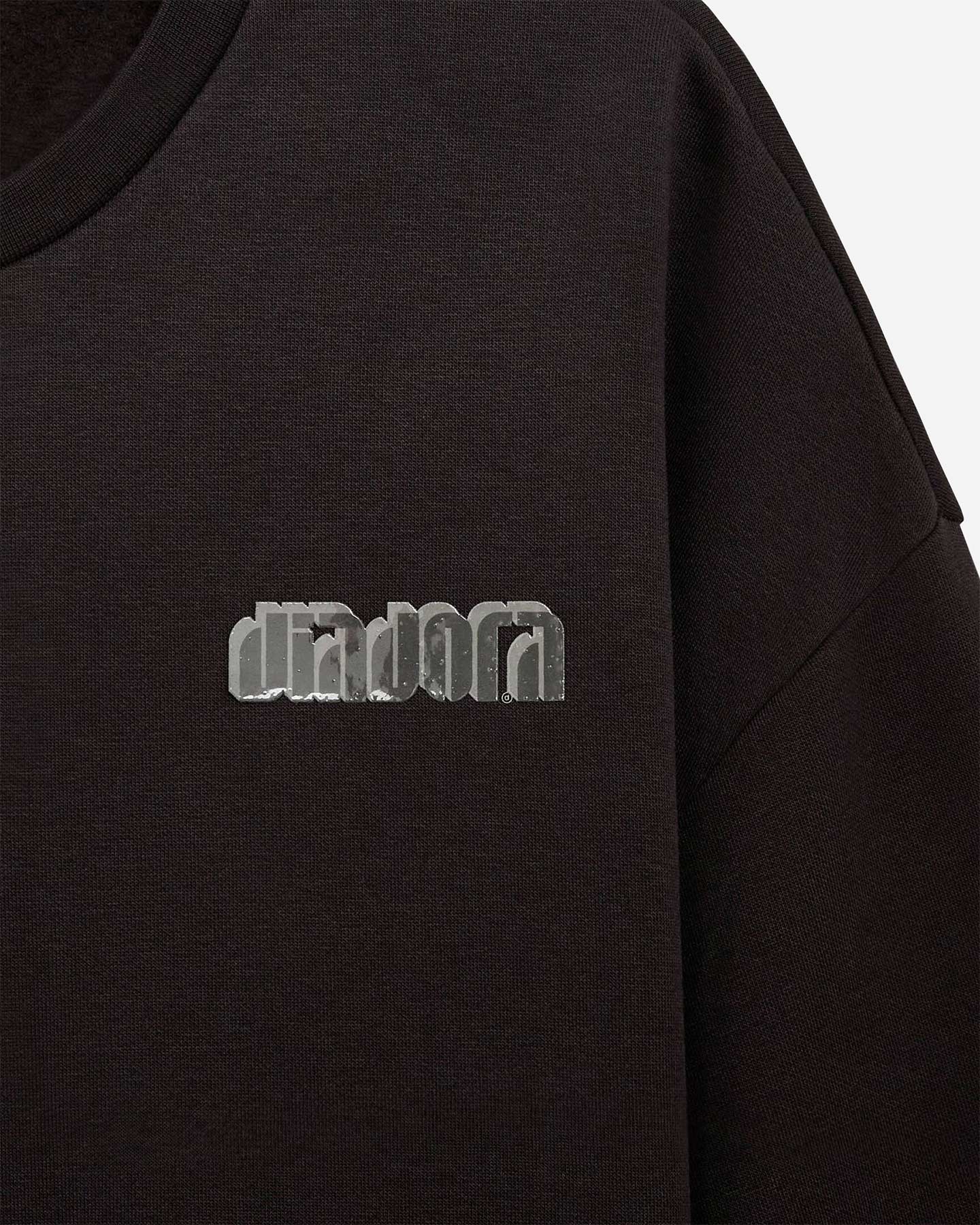 Felpa DIADORA ATHLETIC LOGO W - Nero - 5 | Cisalfa Sport