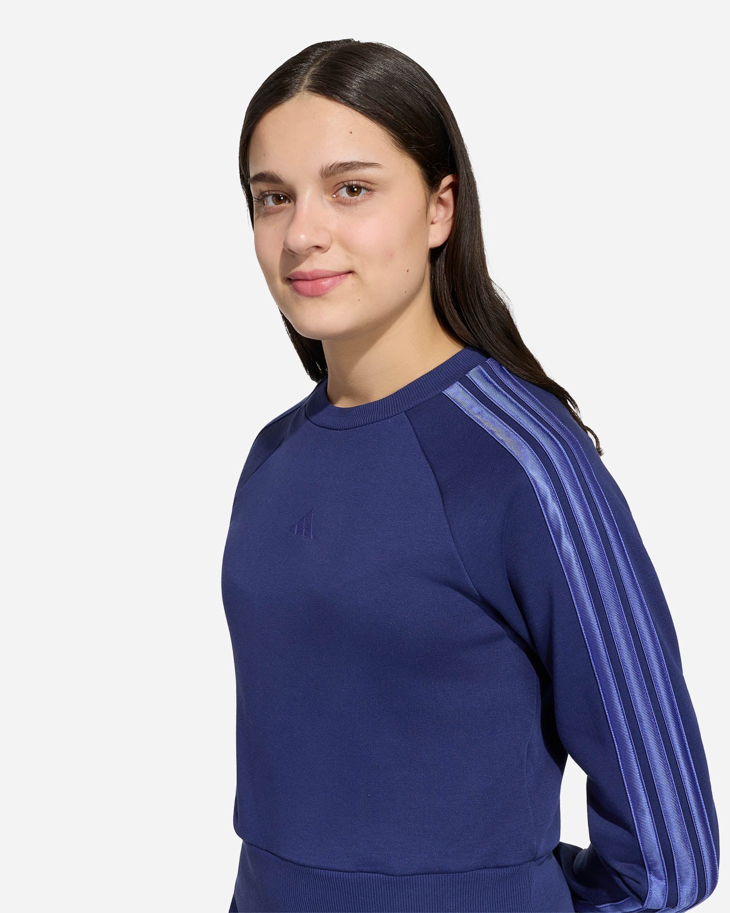 Felpa ADIDAS CLASSIC 3STRIPES JR - Blu - 4 | Cisalfa Sport