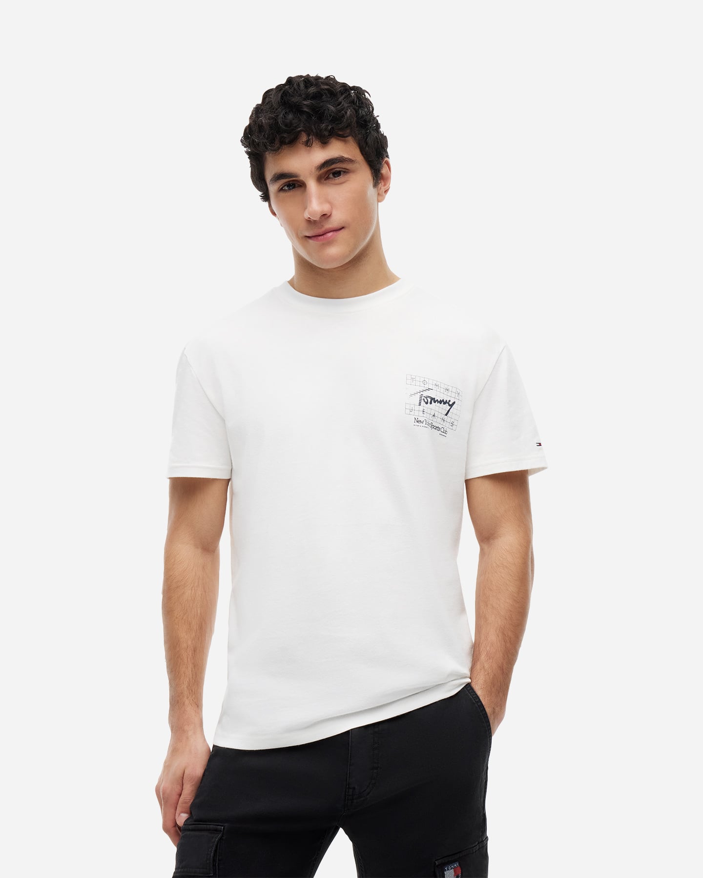 T-shirt TOMMY HILFIGER BACK LOGO SIGNATURE M - Bianco - 1 | Cisalfa Sport