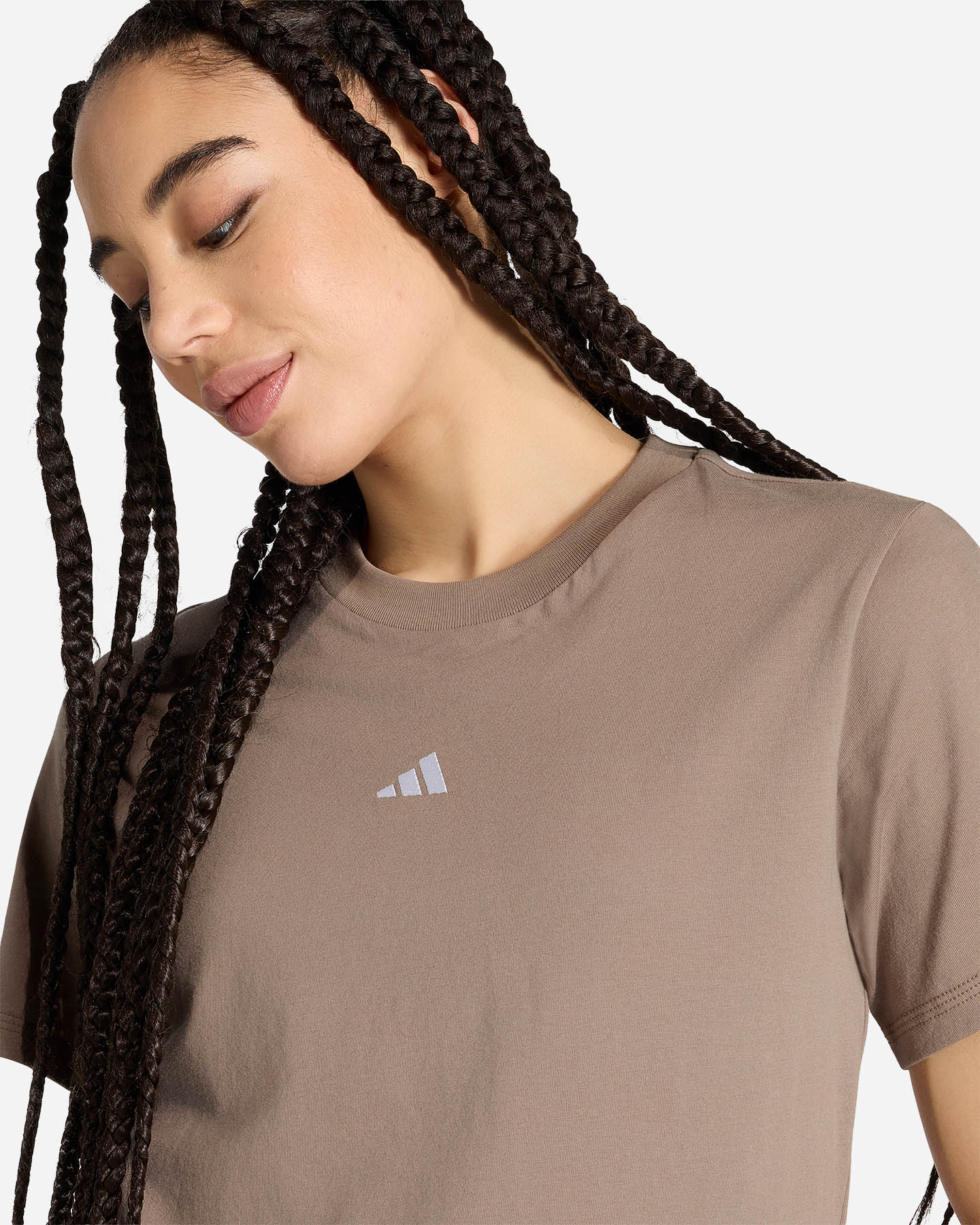 T-shirt ADIDAS ESSENTIALS SMALL LOGO W - Marrone - 4 | Cisalfa Sport