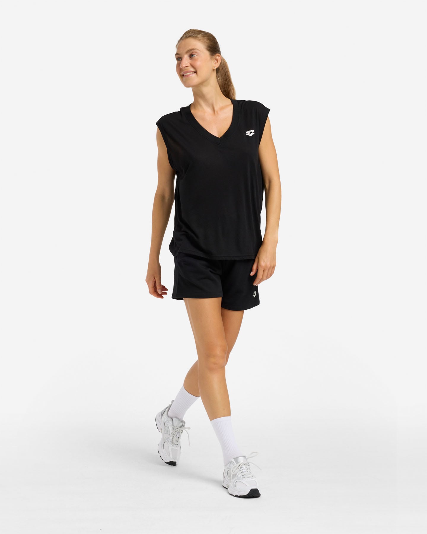 T-shirt ARENA ATHLETIC ESSENTIAL W - Nero - 2 | Cisalfa Sport
