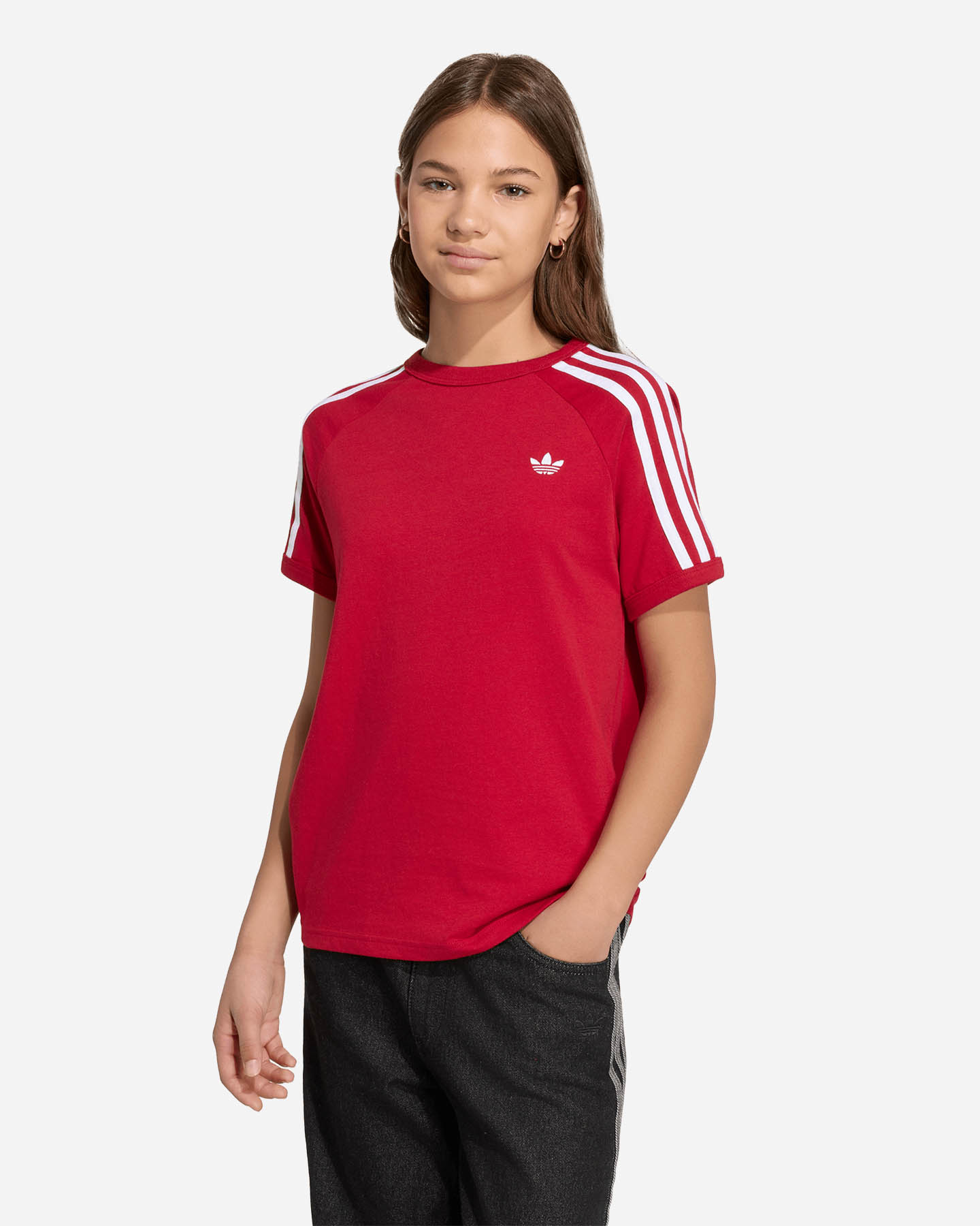 T-shirt ADIDAS 3STRIPES JR - Rosso - 1 | Cisalfa Sport