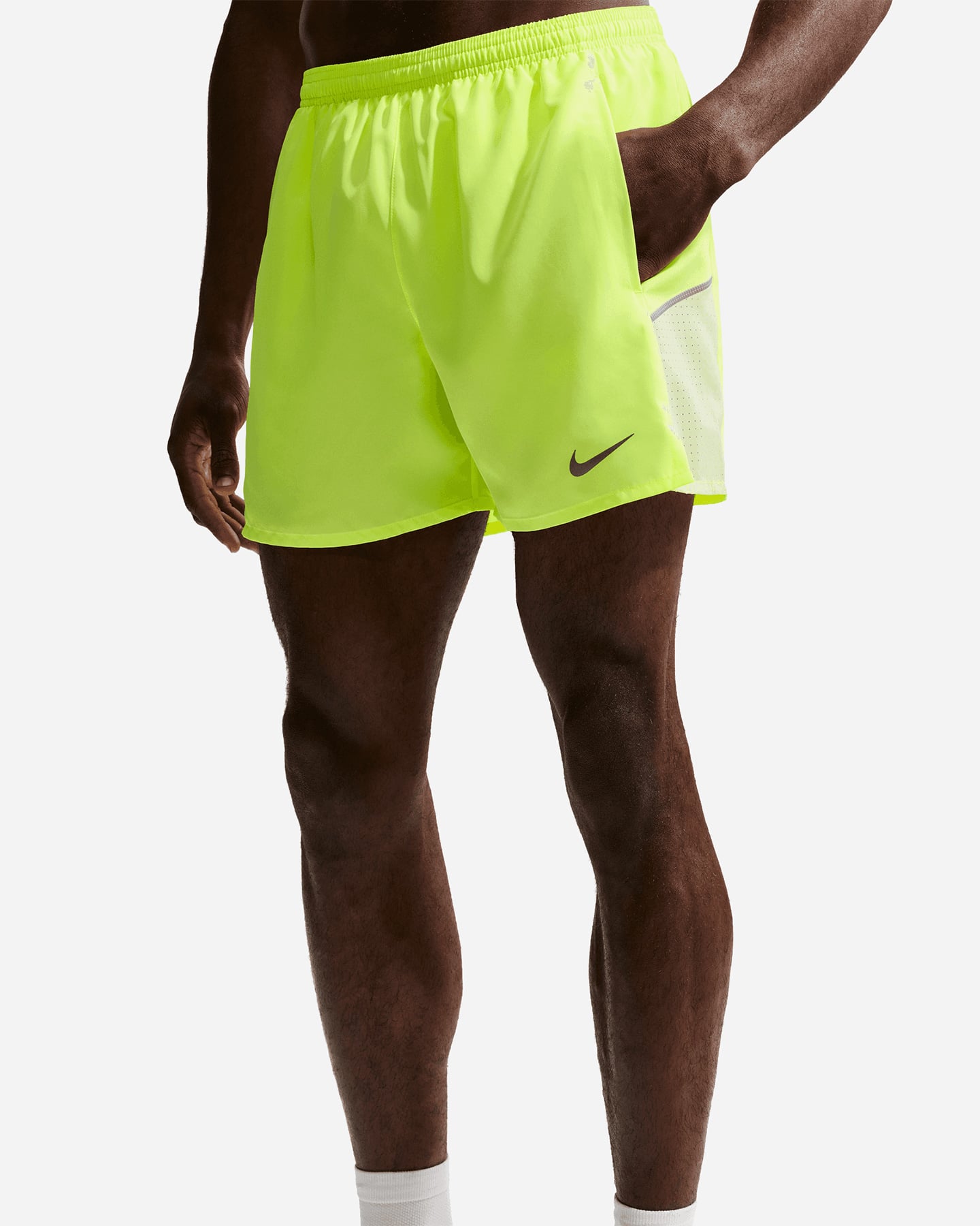 Short running NIKE MILER 5 M - Giallo - 3 | Cisalfa Sport