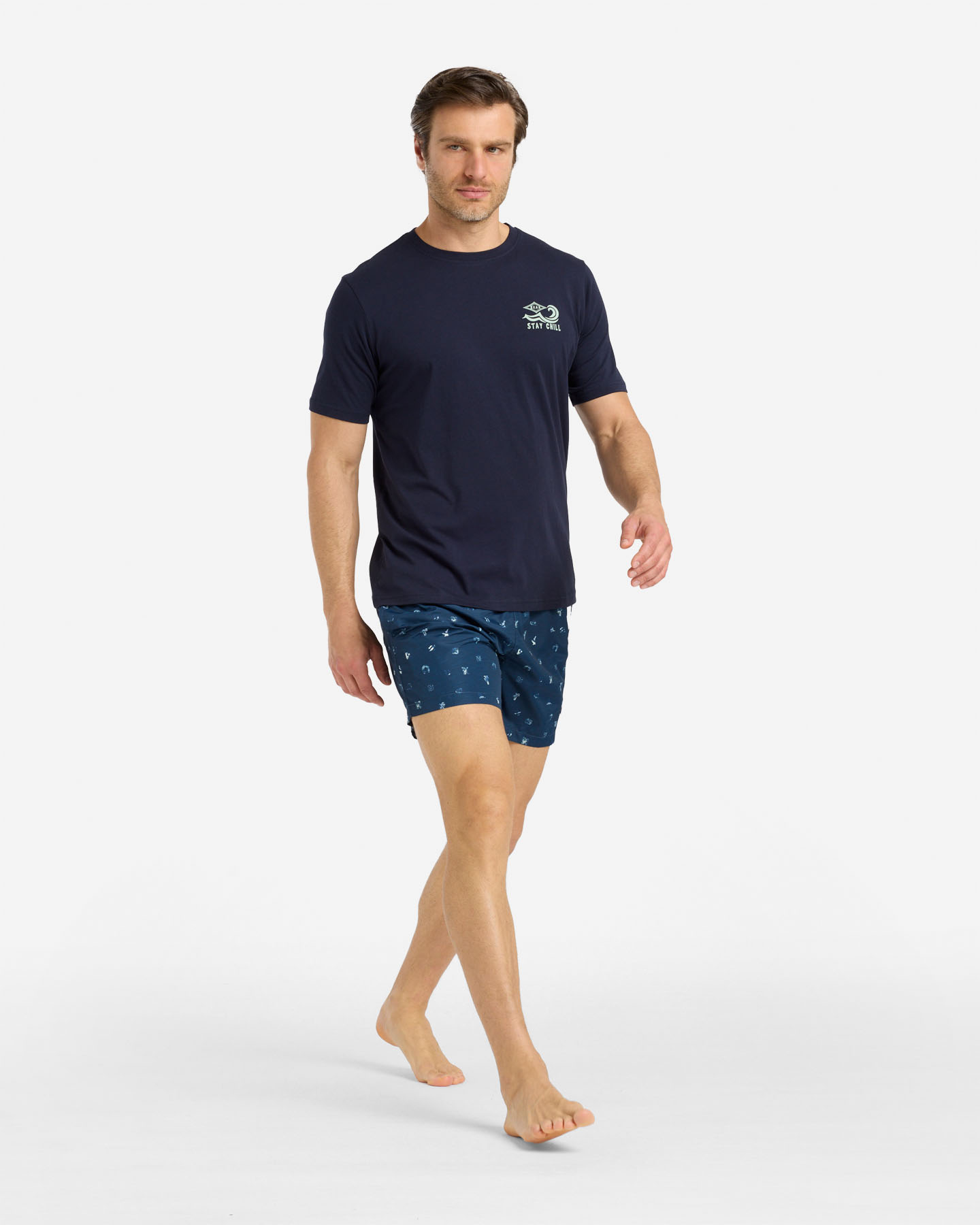 T-shirt BEAR WAVES AFTER WAVES M - Blu - 2 | Cisalfa Sport