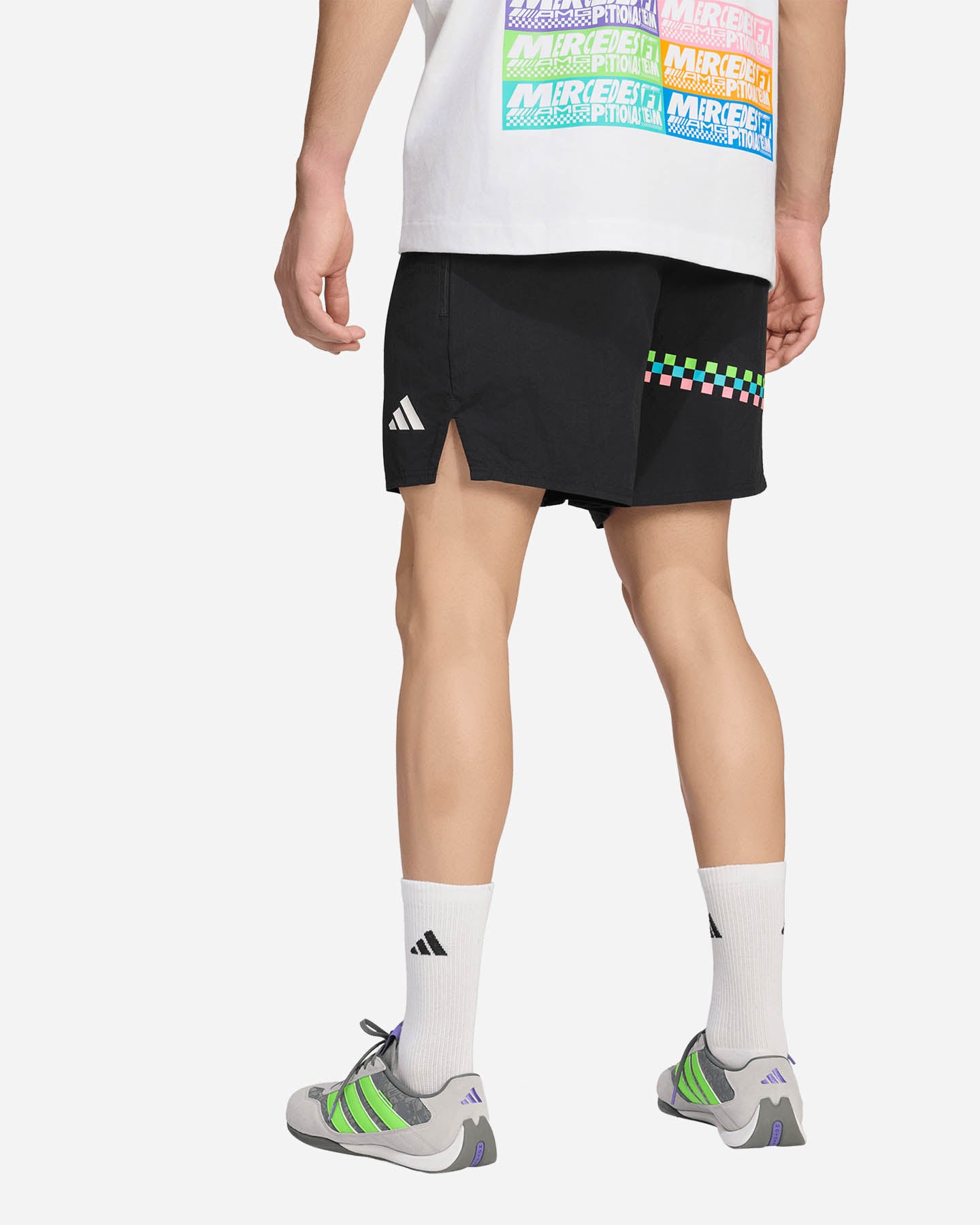 Pantaloncini ADIDAS MERCEDES - AMG PETRONAS FORMULA 1 TEAM LIGHTS ON M - Nero - 3 | Cisalfa Sport