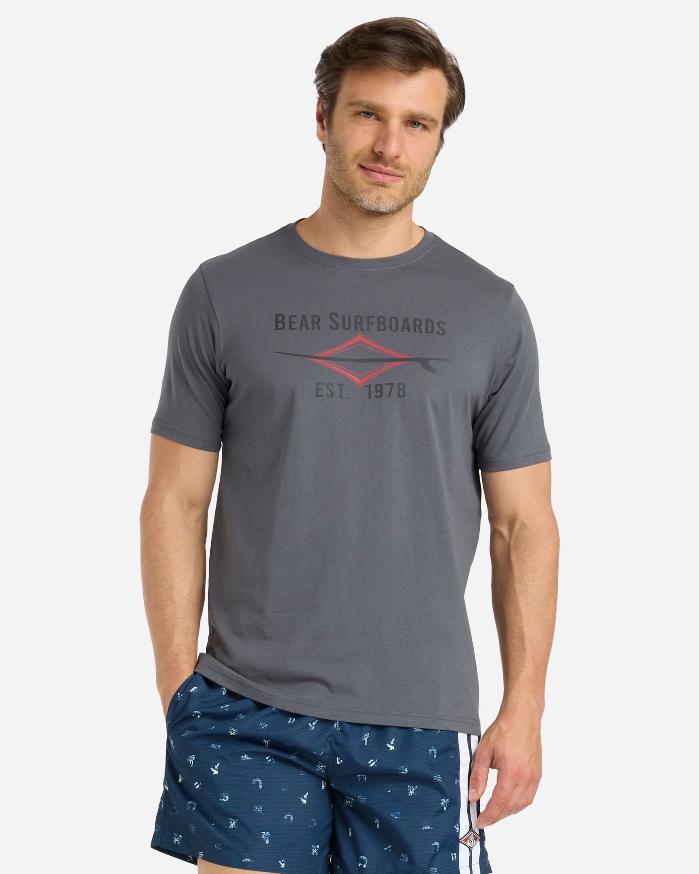 T-shirt BEAR WAVES AFTER WAVES M - Grigio - 1 | Cisalfa Sport