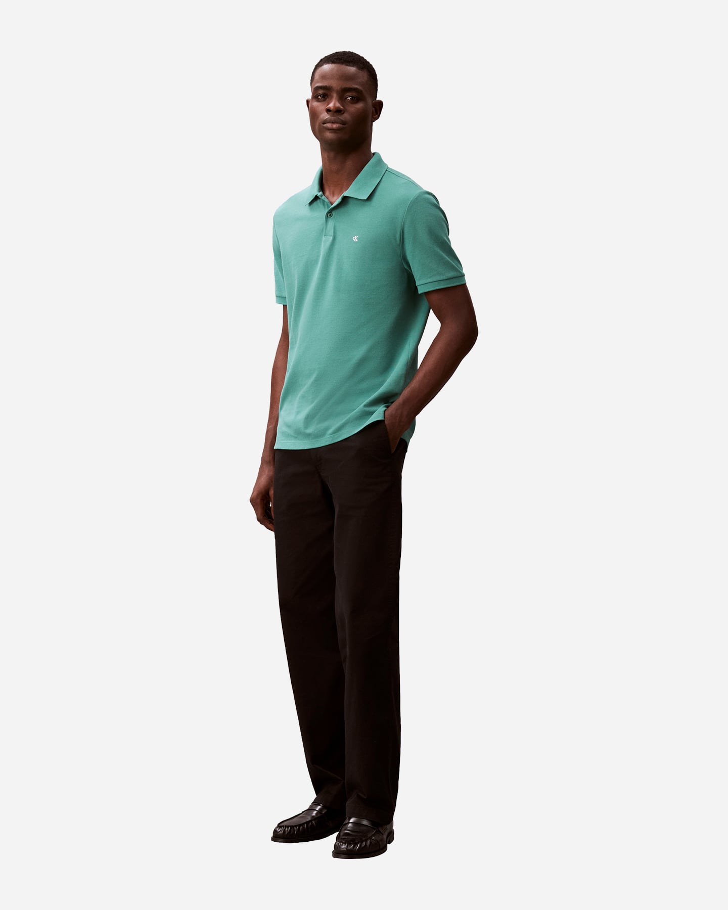 Polo CALVIN KLEIN JEANS SMALL LOGO M - Verde - 4 | Cisalfa Sport