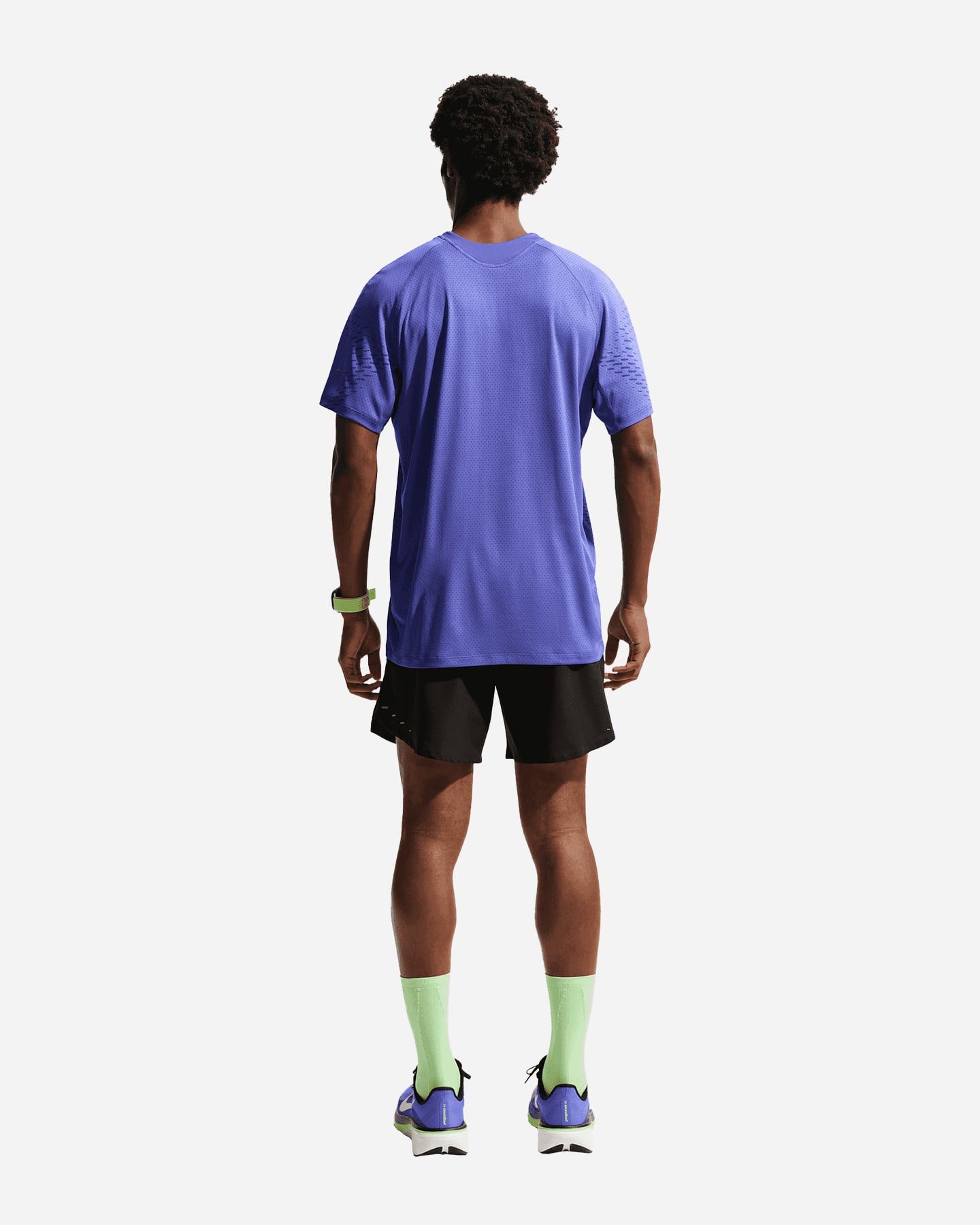 T-shirt running NIKE STRIDE M - Blu - 2 | Cisalfa Sport