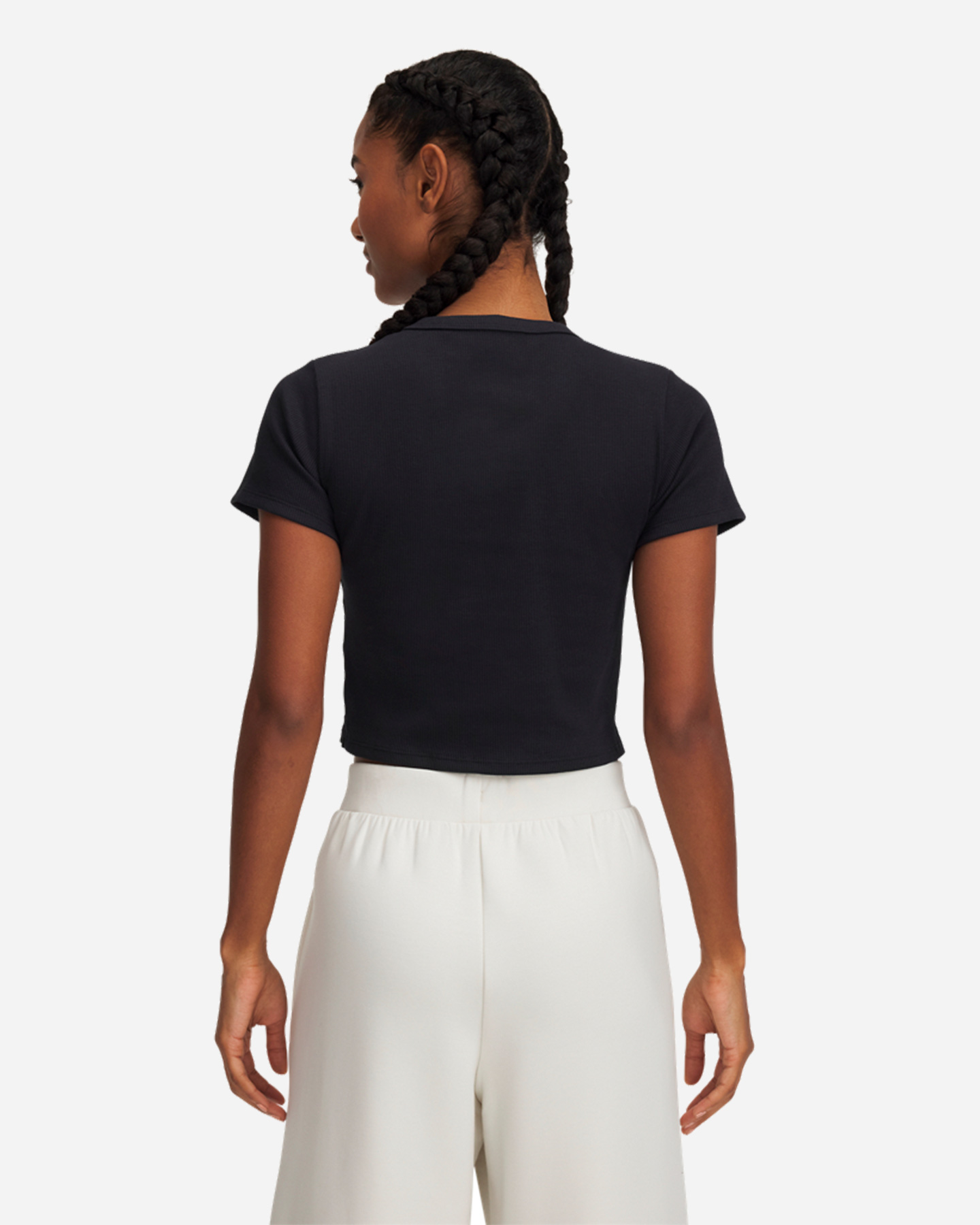T-shirt UNDER ARMOUR CROP W - Nero - 1 | Cisalfa Sport