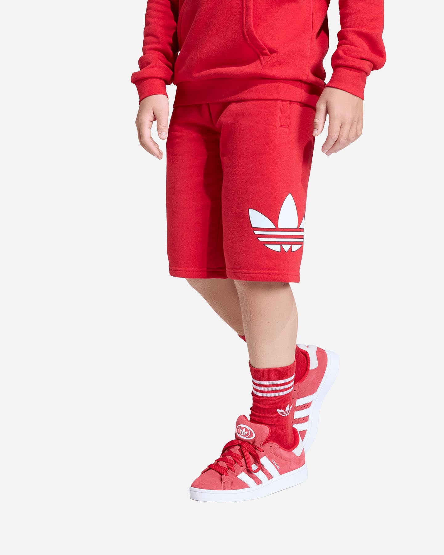 Pantaloncini ADIDAS TREFOIL JR - Rosso - 1 | Cisalfa Sport