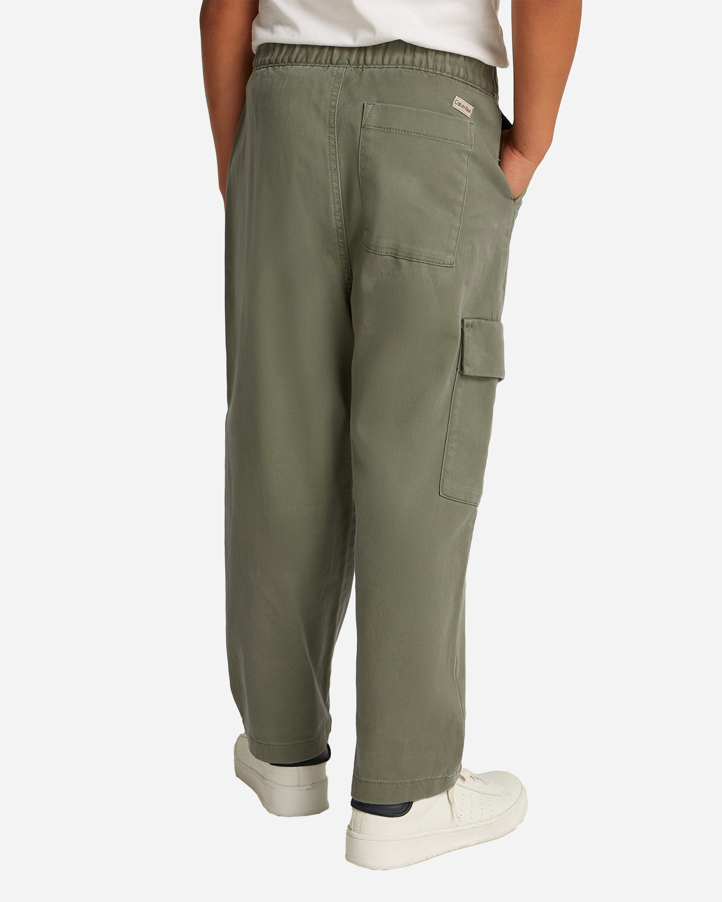 Pantalone CALVIN KLEIN JEANS TWILL SKATER JR - Verde - 3 | Cisalfa Sport