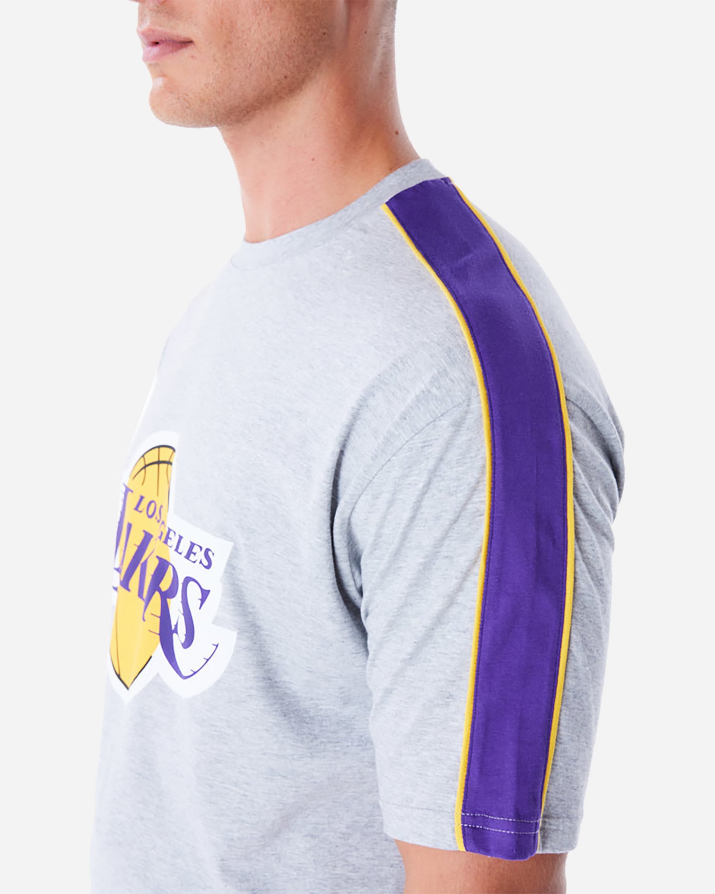 T shirt nba NEW ERA PANEL OS LAKERS M - Grigio - 4 | Cisalfa Sport