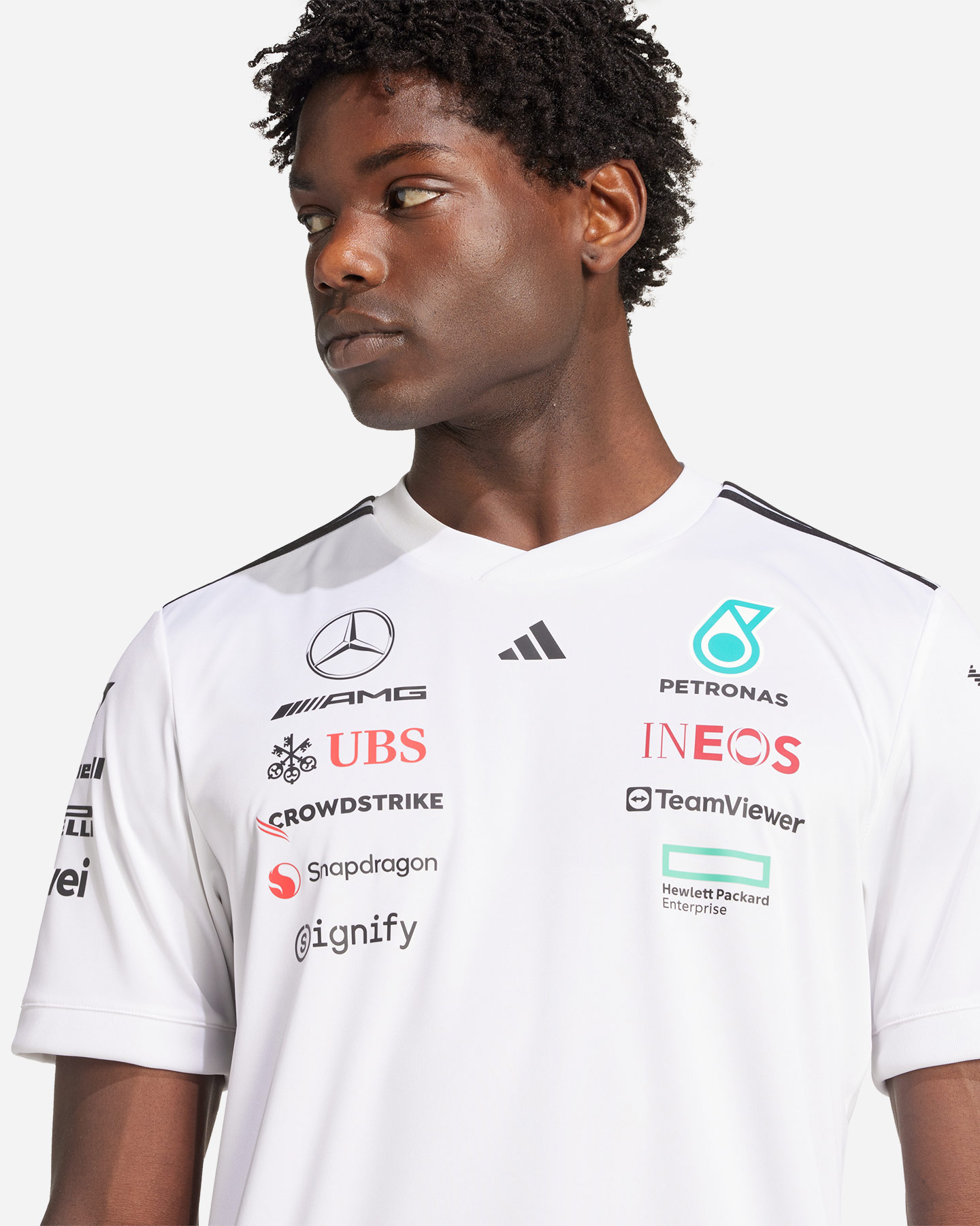 T-shirt ADIDAS MERCEDES DR M - Bianco - 4 | Cisalfa Sport